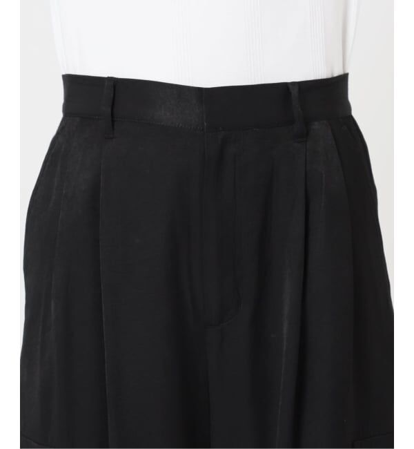 U by SPICK&SPAN「フェードサテンカーゴスラックス」|カーゴ|