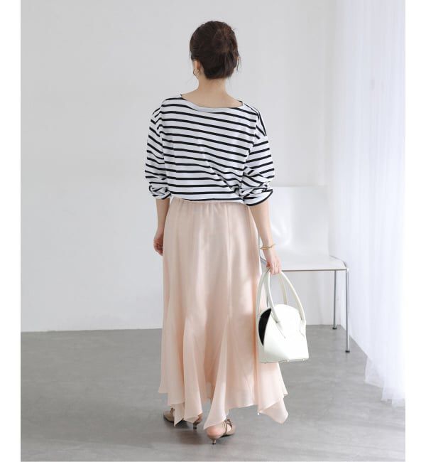  「【洗える】シアーランダムヘムスカート」|スカート|