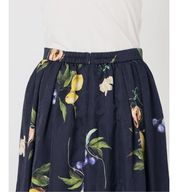 「【洗える】ボタニカルプリントスカート」|スカート|