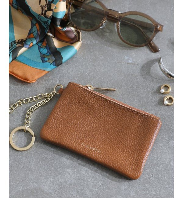  「AULENTTI/オウレンティ レザーフラグメントケース」|キーケース|キャメル