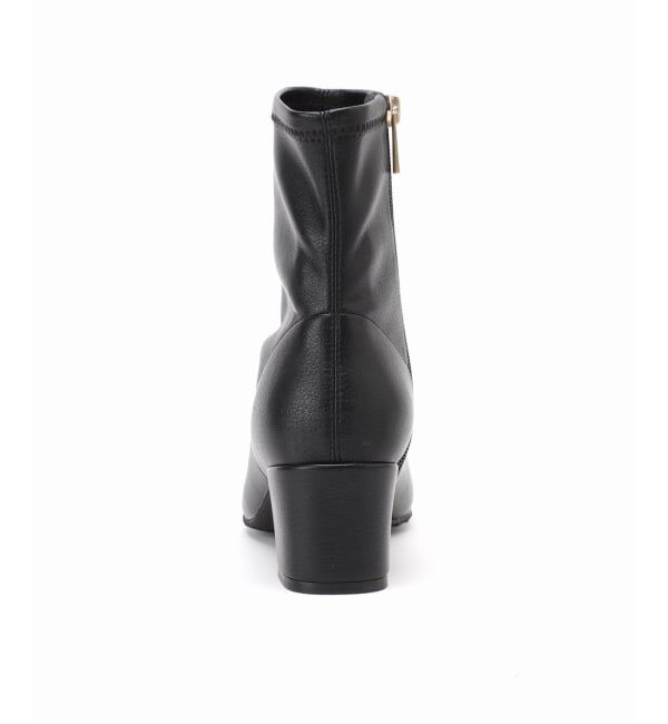  「《追加》5cmスクエアフィットショートブーツ」|ショートブーツ|