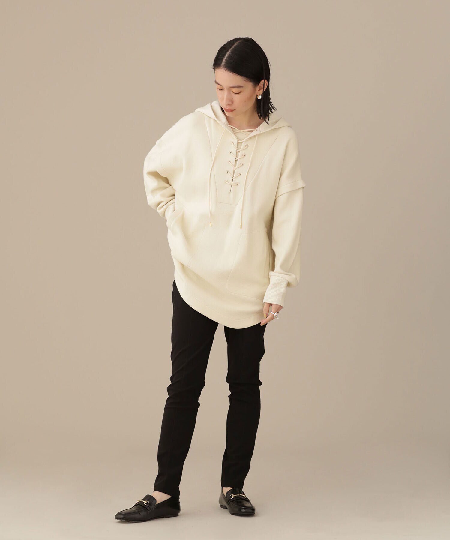 nano･universe「LB.03/トリコットリブセンタープレスカットパンツ」|その他|