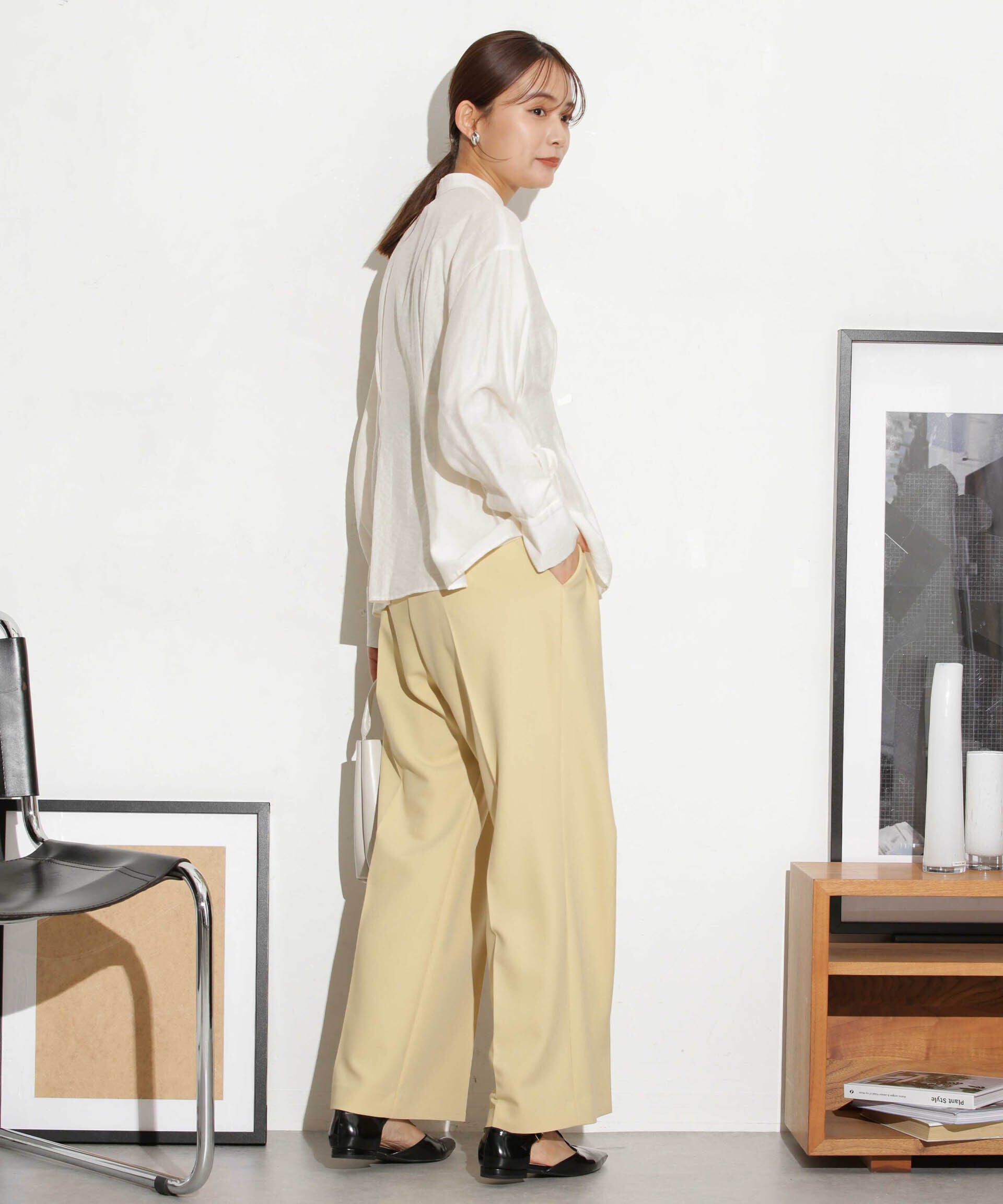 nano･universe「ベルト付きセミワイドツイルパンツ」|その他|