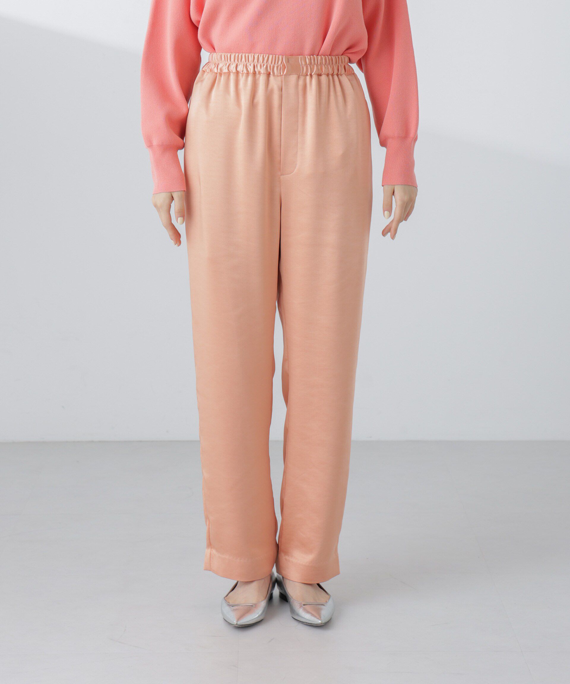 nano･universe「サテンセミワイドイージーパンツ」|その他|