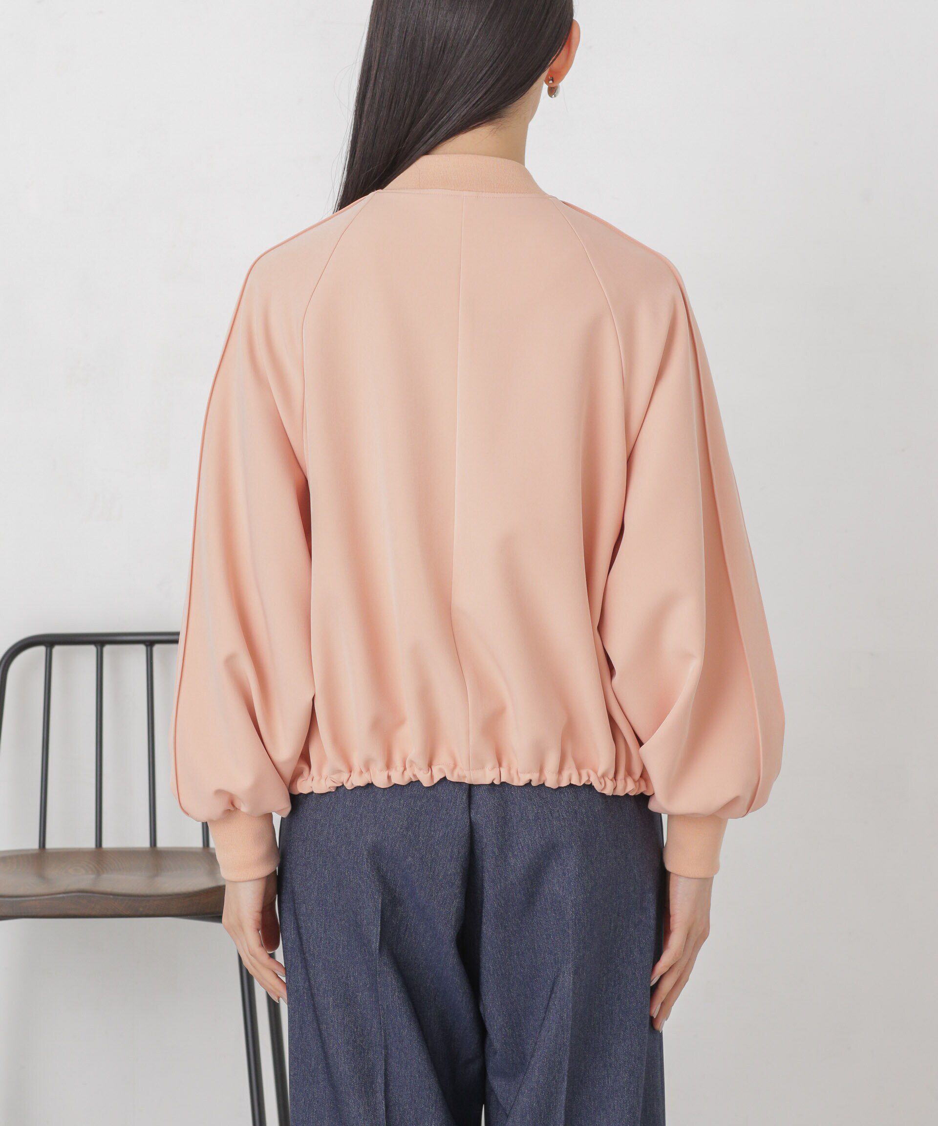 nano･universe「ダブルクロスリブブルゾン」|ブルゾン・スタジャン|