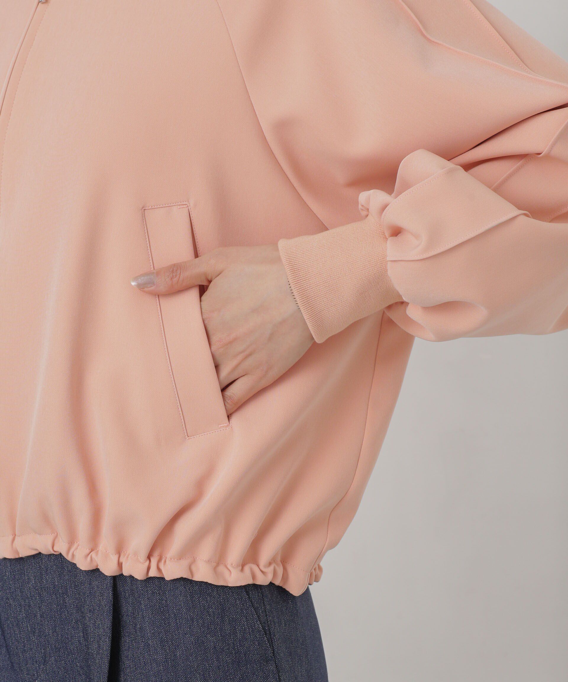 nano･universe「ダブルクロスリブブルゾン」|ブルゾン・スタジャン|