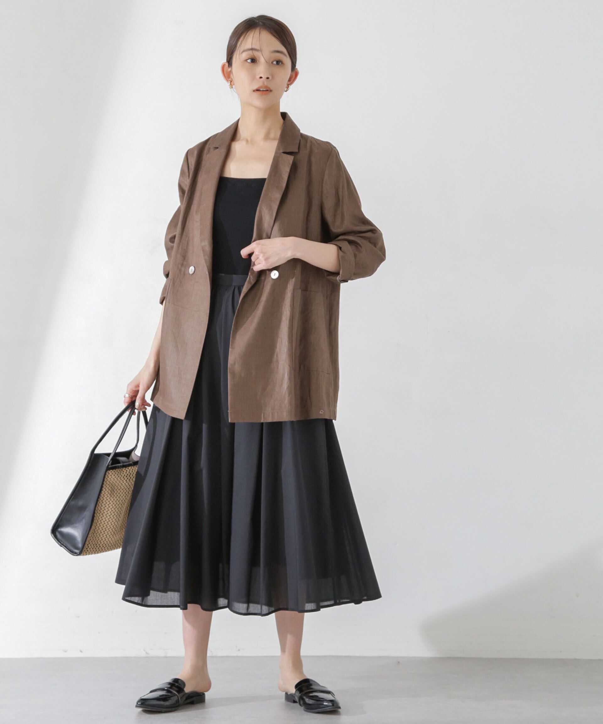 nano･universe「レオファインギャザーフレアスカート（セットアップ可）」|スカート|