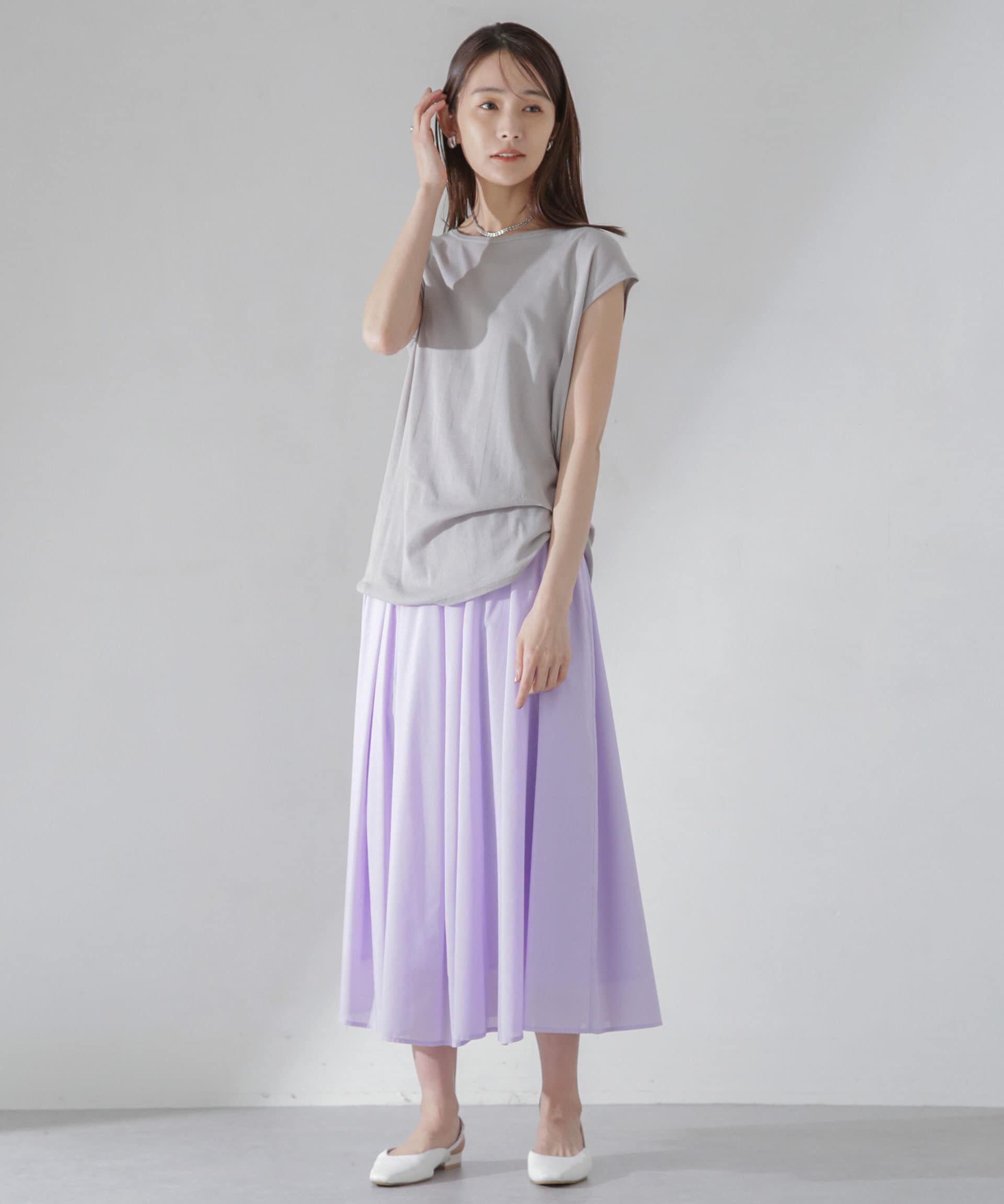 nano･universe「レオファインギャザーフレアスカート（セットアップ可）」|スカート|