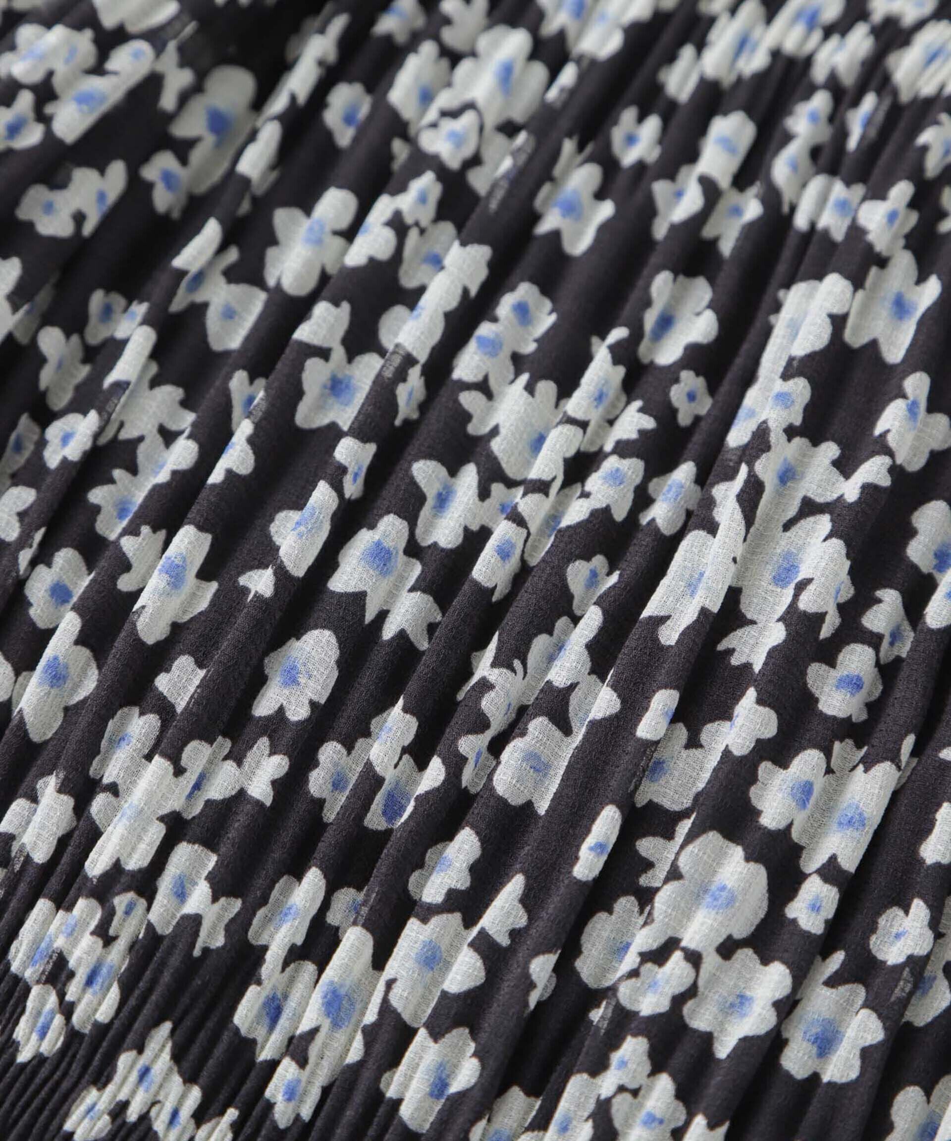 nano･universe「小花柄マジョリカプリーツスカート」|スカート|