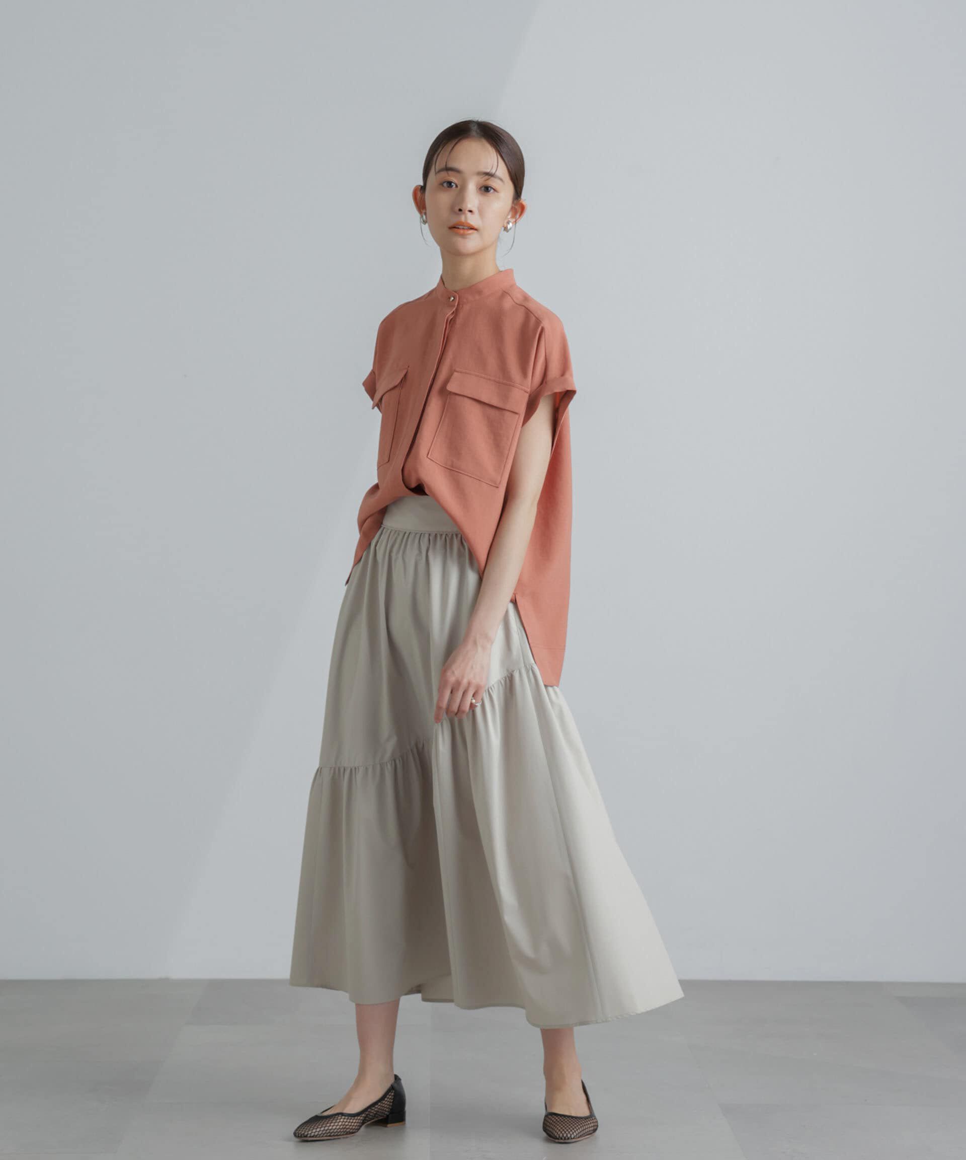 nano･universe「<撥水機能><ウォッシャブル>MINOTECH(R) アシメティアードギャザースカート」|スカート|