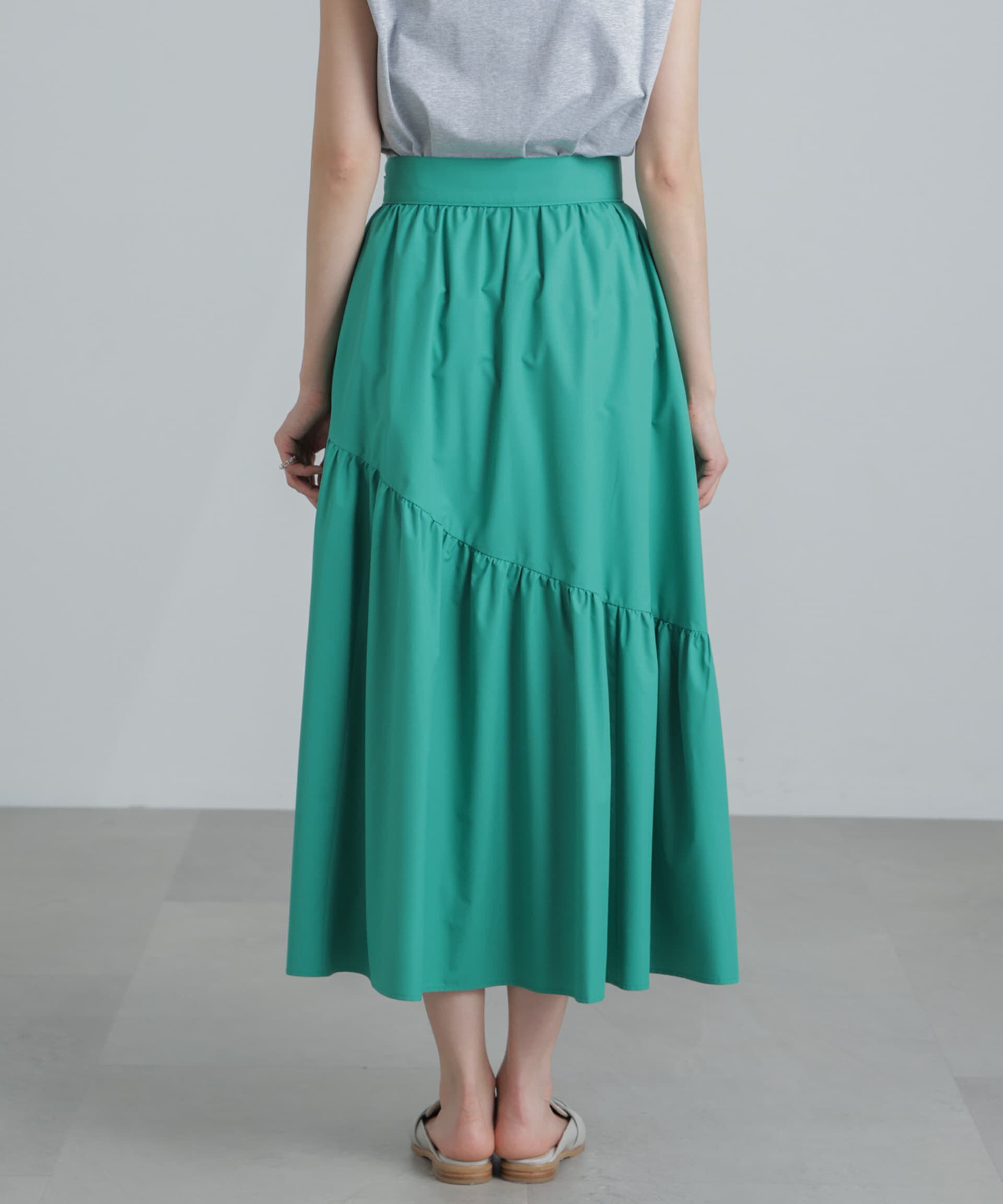 nano･universe「<撥水機能><ウォッシャブル>MINOTECH(R) アシメティアードギャザースカート」|スカート|