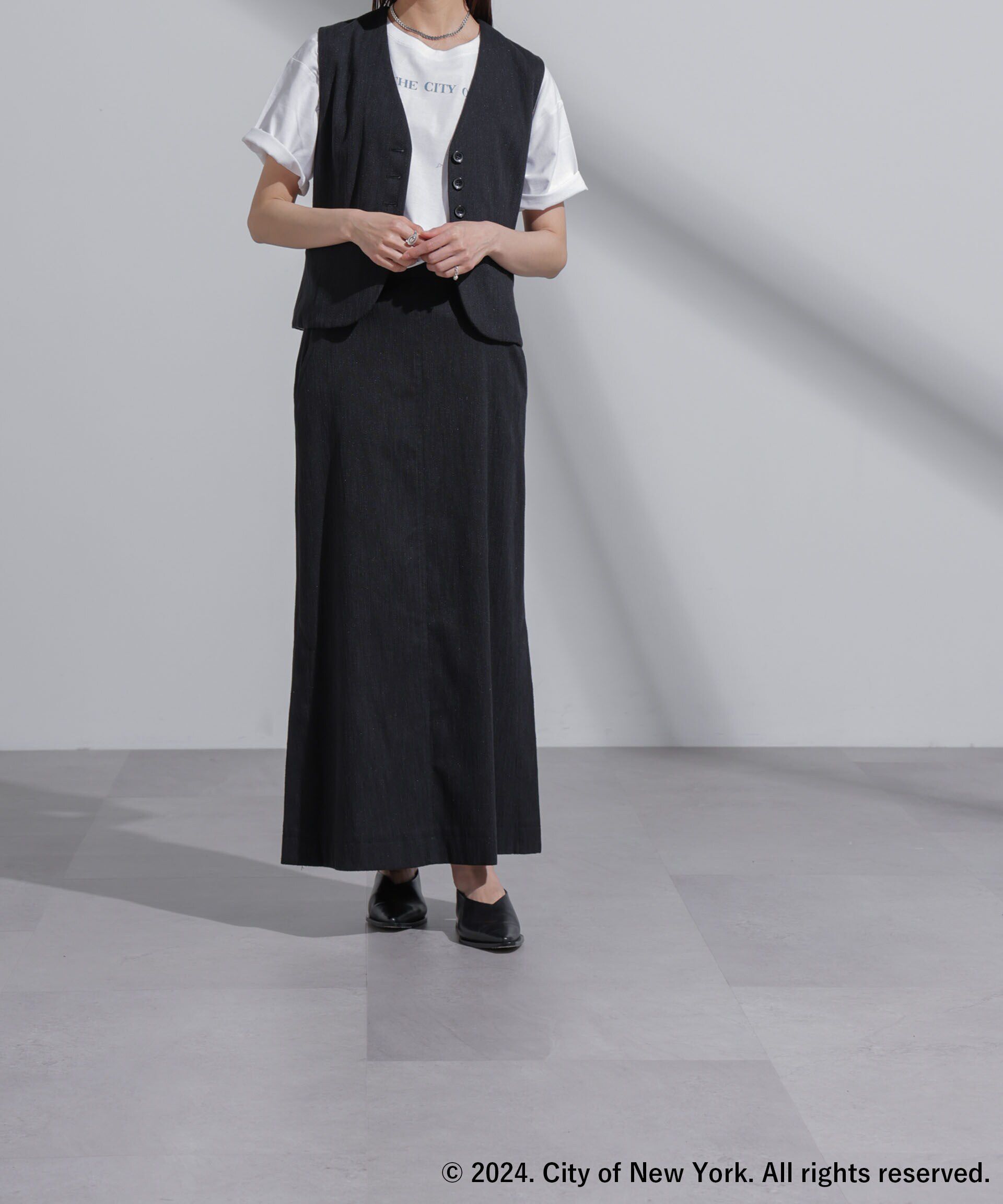 nano･universe「GOOD ROCK SPEED&times;Anti Soaked(R) 汗染み防止 NYC Tシャツ」|Tシャツ・カットソー|