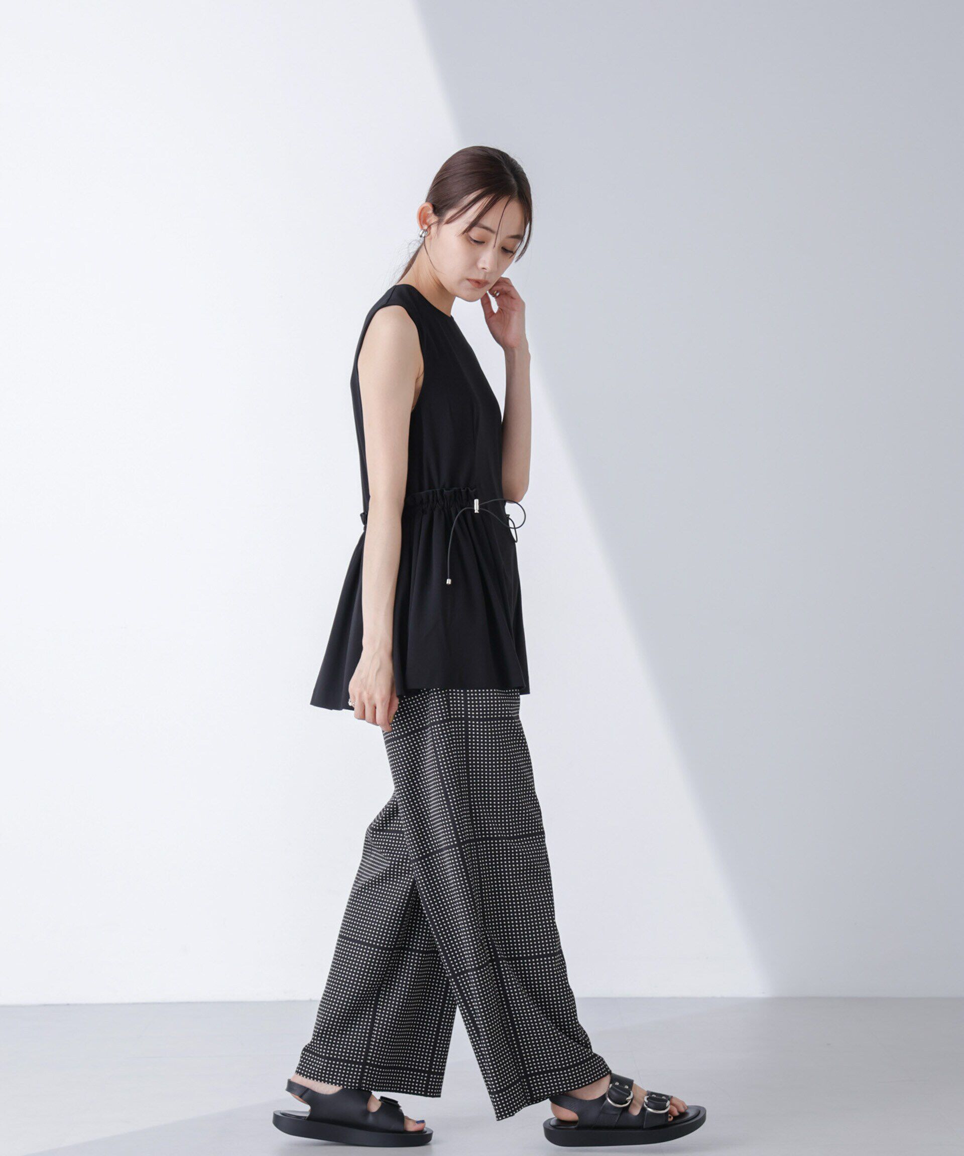 nano･universe「AtPARK＆DAILYWEAR/サイドドロストトップス（セットアップ可）」|Tシャツ・カットソー|