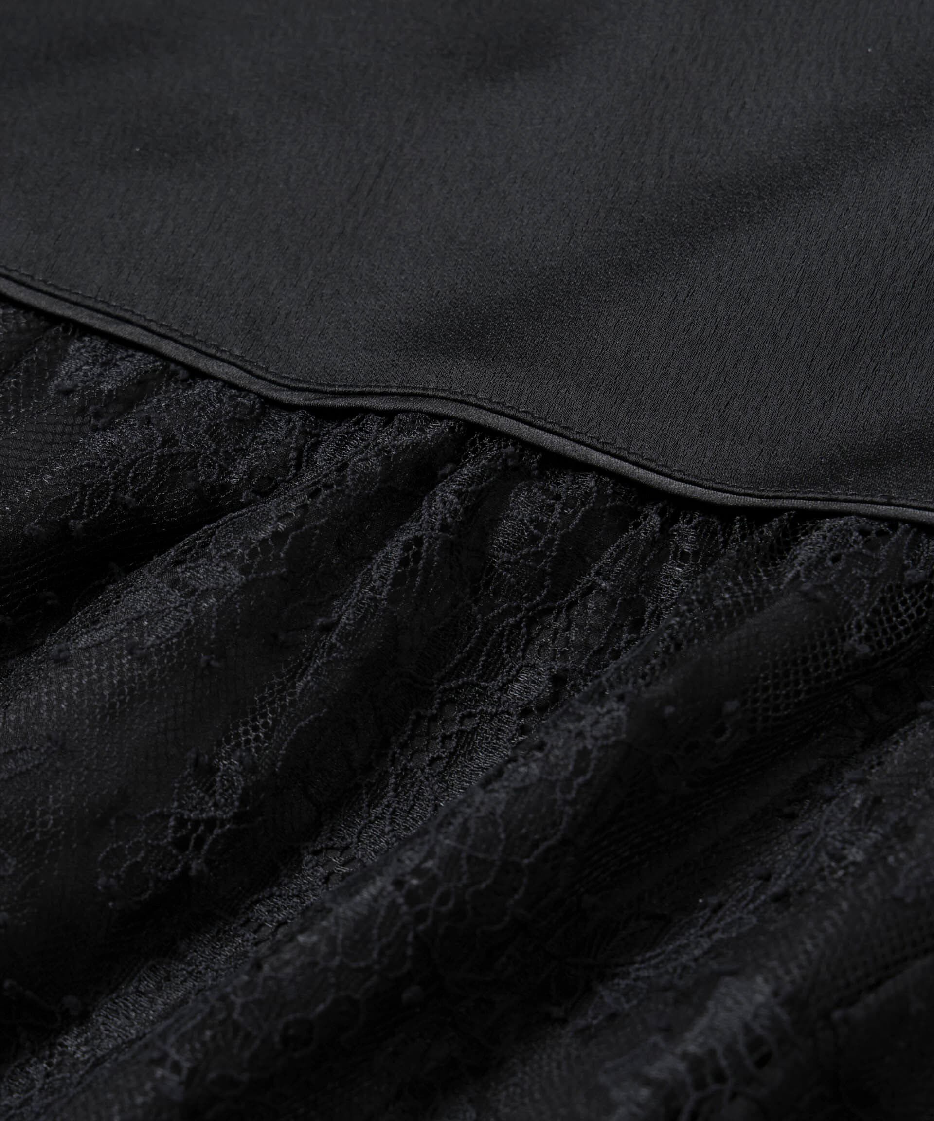 nano･universe「レース切り替えサテンキャミワンピース」|ワンピース|