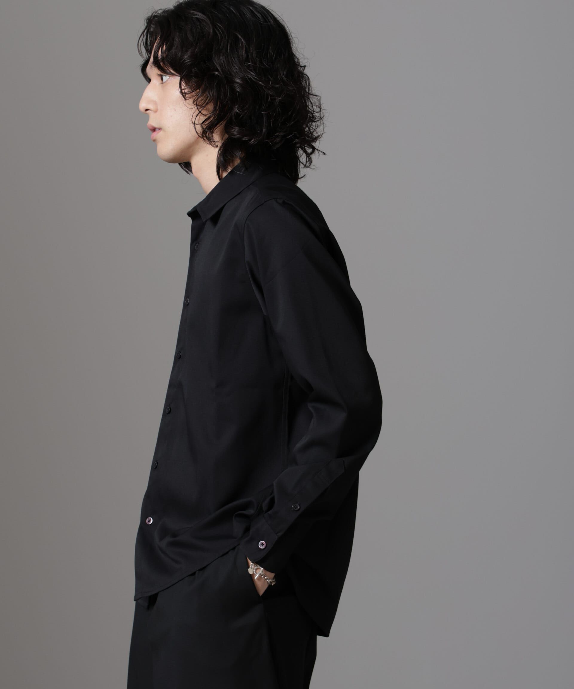 nano･universe「スタンダードレギュラーカラーシャツ/長袖」|シャツ・ブラウス|ブラック