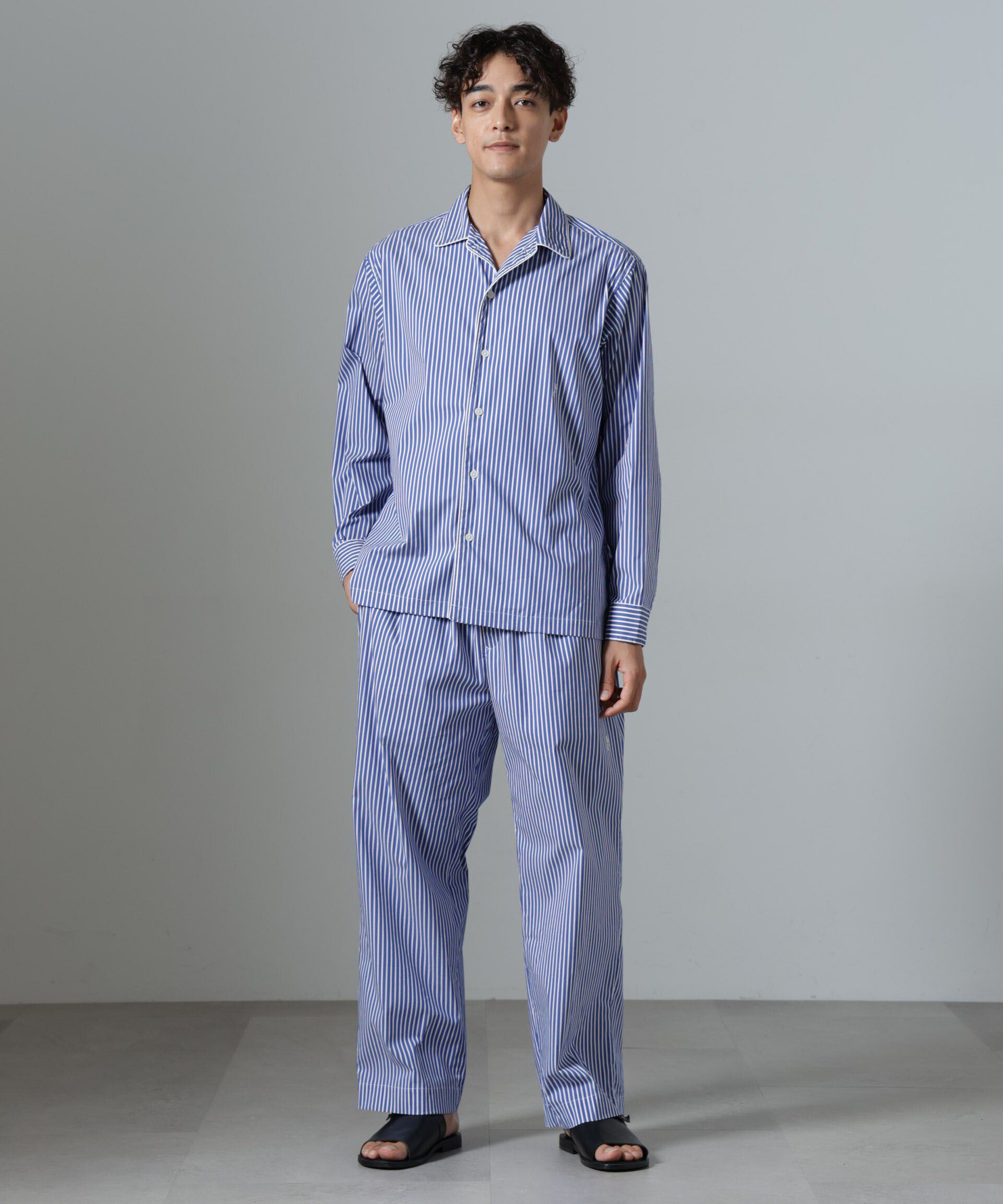 nano･universe「｢NJ/CLUB｣HOMESTOCK ストライプパンツ」|チノ|