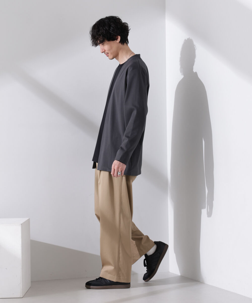 nano･universe「ダブルジャージー着流しカーディガン」|Tシャツ・カットソー|