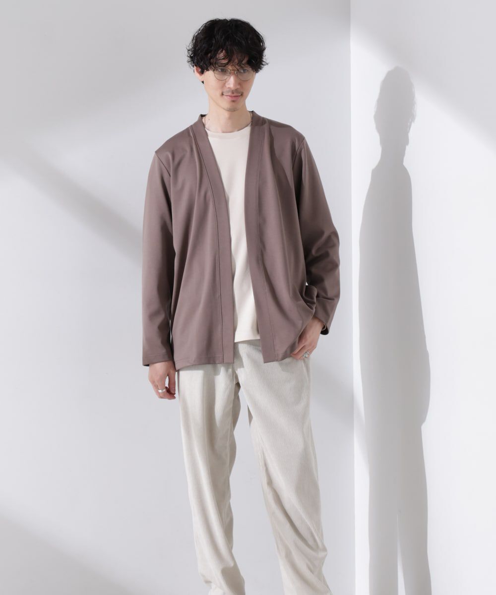 nano･universe「ダブルジャージー着流しカーディガン」|Tシャツ・カットソー|