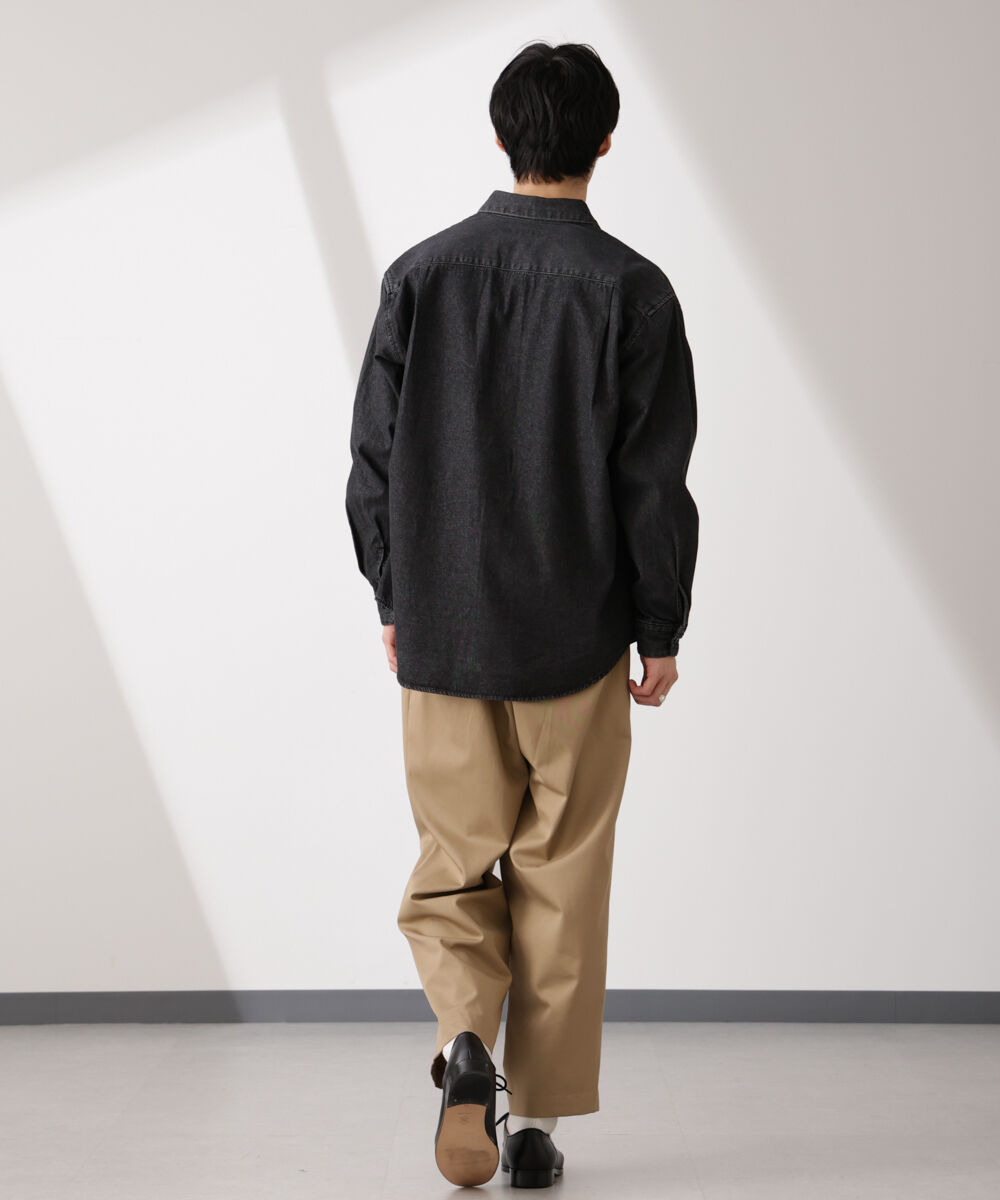 nano･universe「ライトオンスデニムシャツ 長袖」|シャツ・ブラウス|
