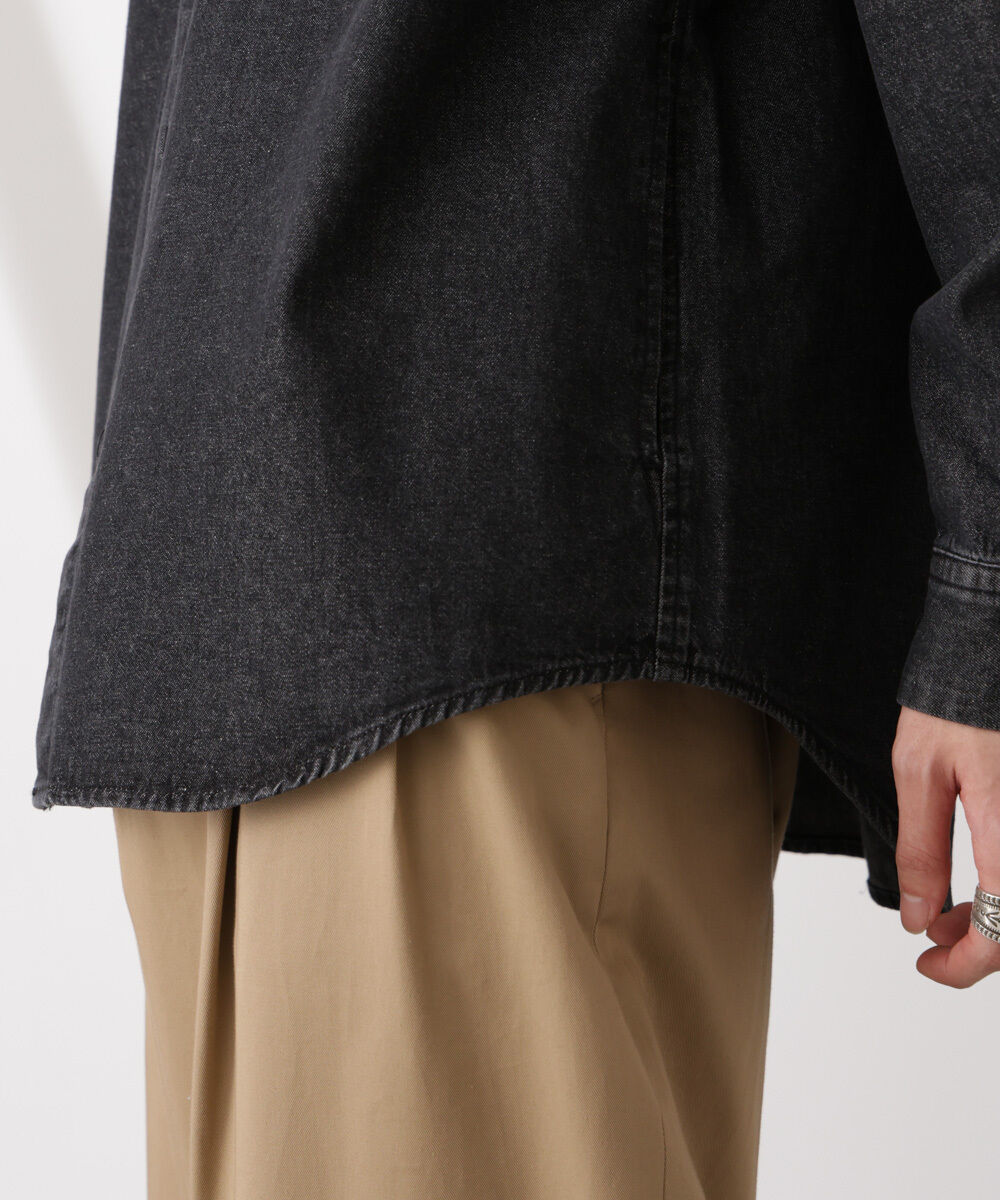 nano･universe「ライトオンスデニムシャツ 長袖」|シャツ・ブラウス|