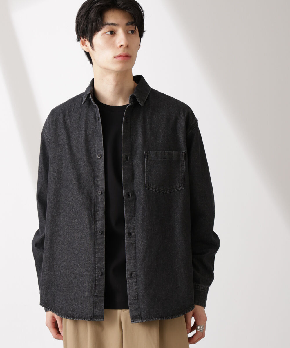 nano･universe「ライトオンスデニムシャツ 長袖」|シャツ・ブラウス|