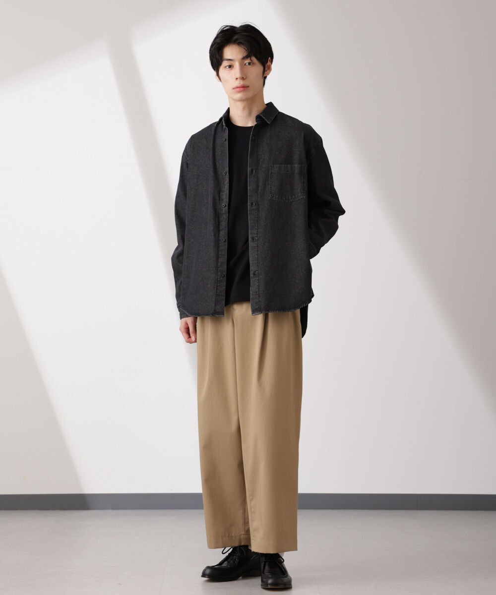 nano･universe「ライトオンスデニムシャツ 長袖」|シャツ・ブラウス|