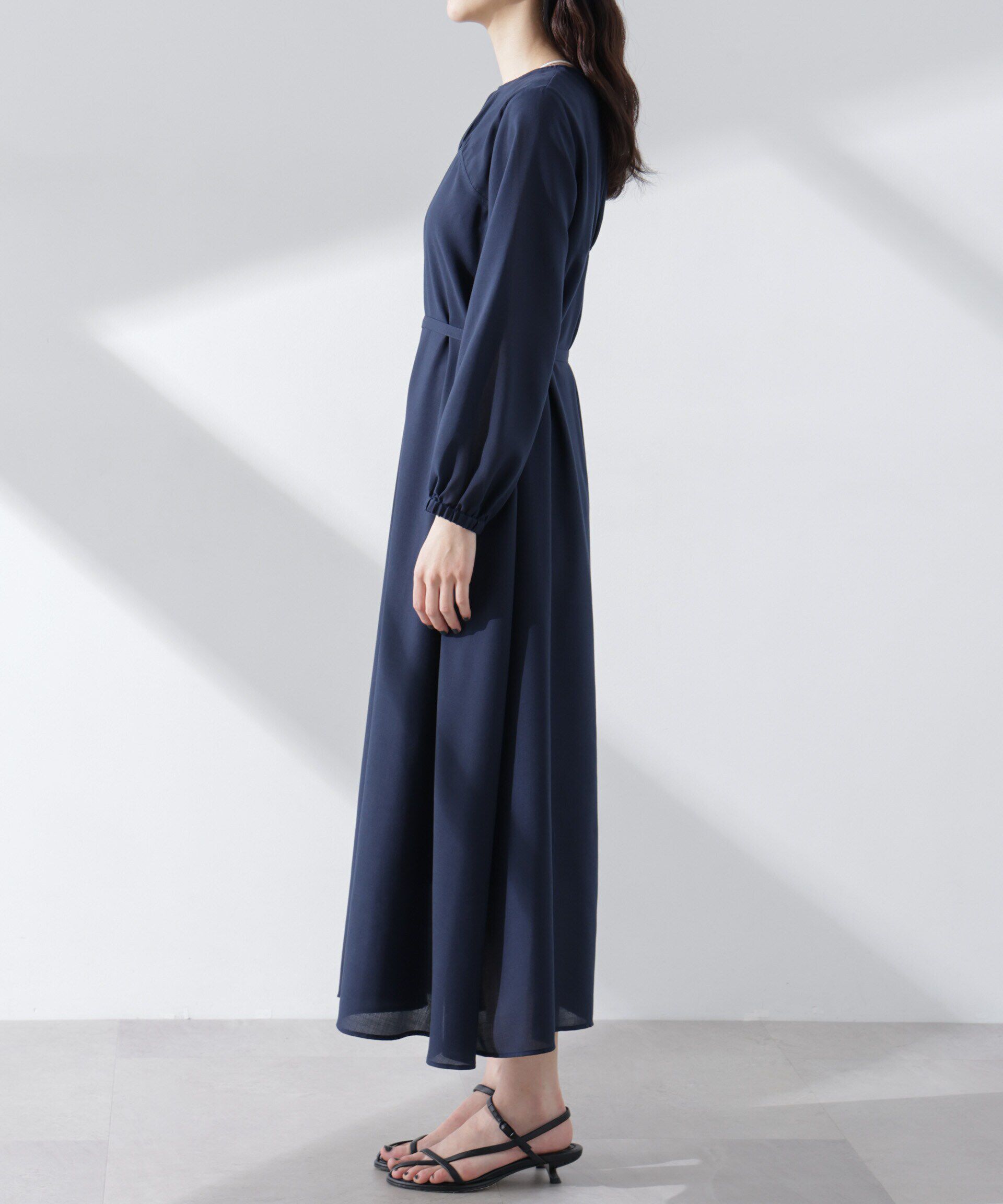 nano･universe「ベルト付きビエラワンピース」|ワンピース|