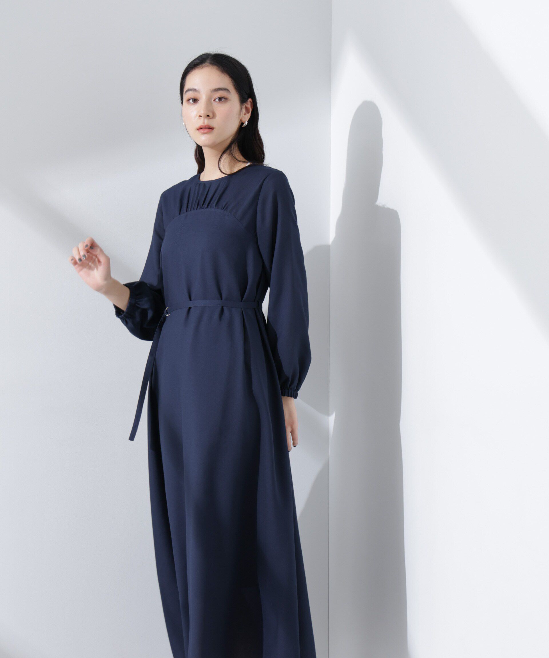 nano･universe「ベルト付きビエラワンピース」|ワンピース|