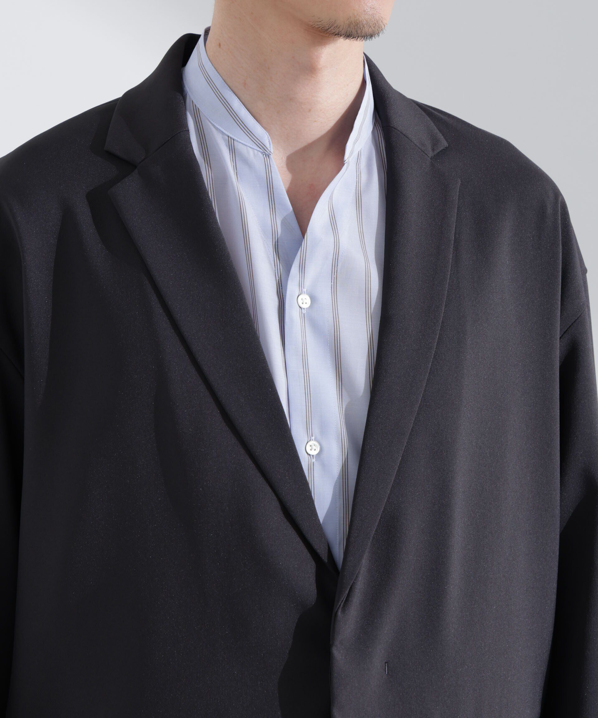 nano･universe「ドレープワイドジャケット（セットアップ可）」|テーラードジャケット|