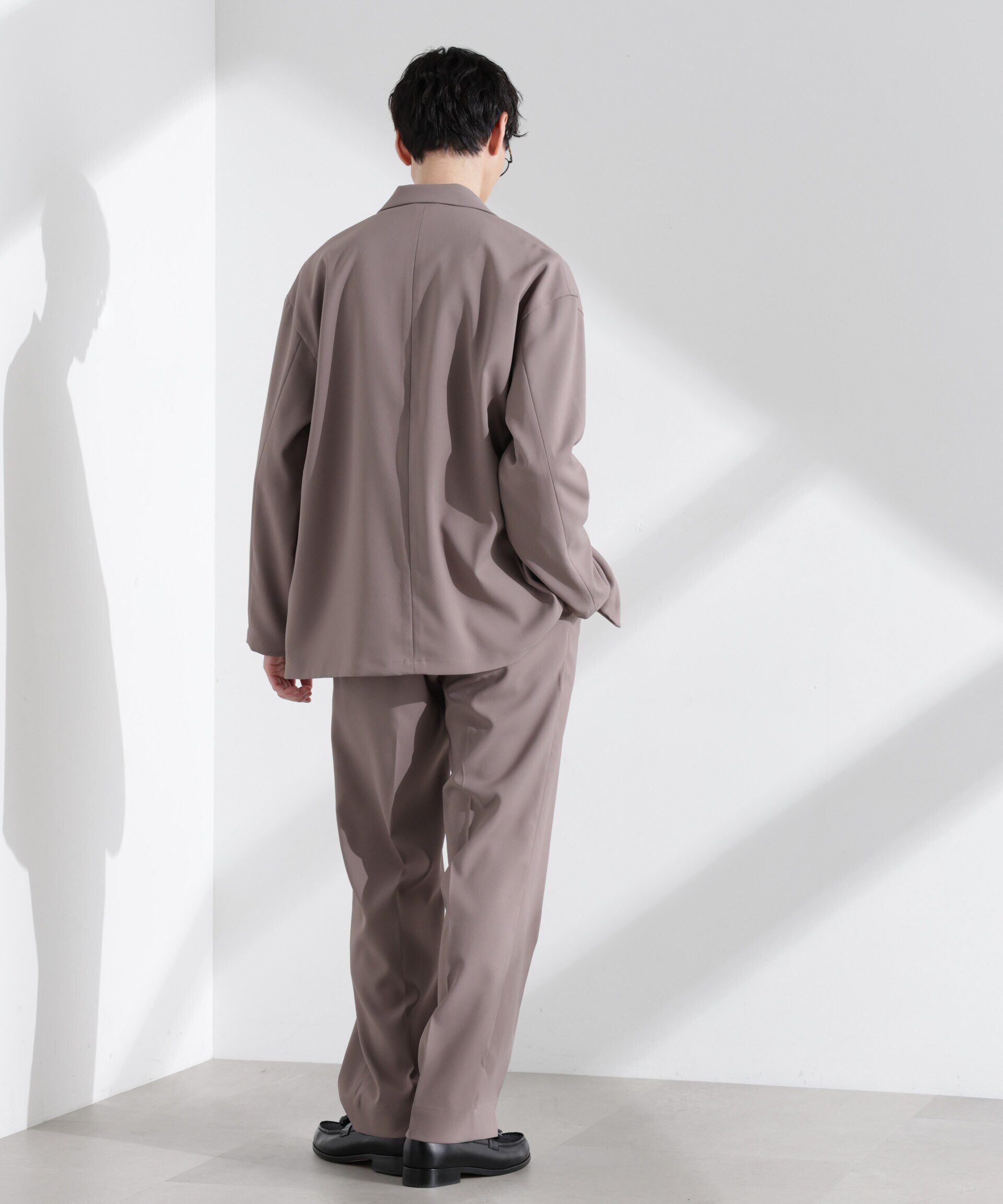 nano･universe「ドレープワイドジャケット（セットアップ可）」|テーラードジャケット|