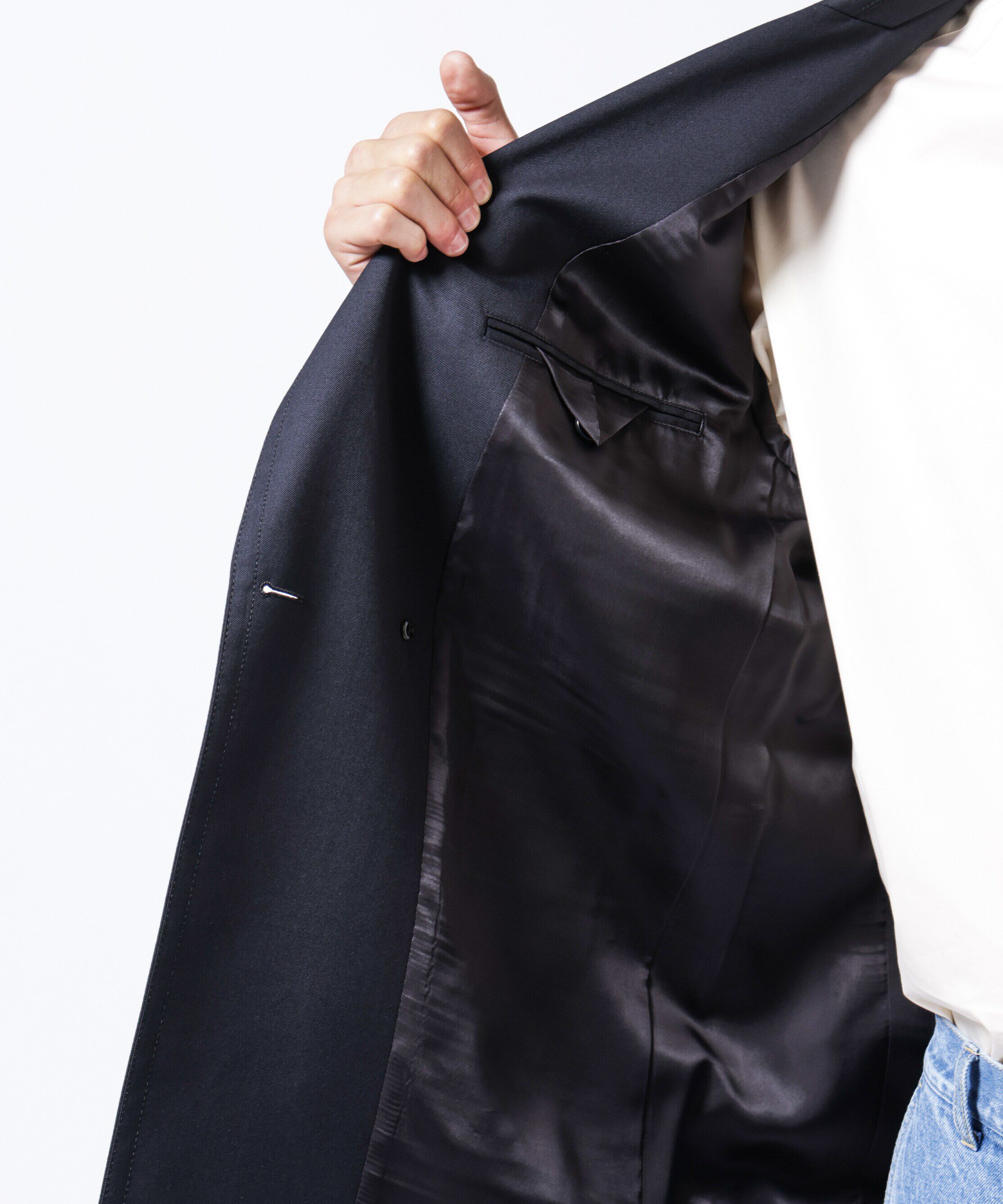 nano･universe「「ASSEMBLANC」VIST Gabardine オーバージャケット」|テーラードジャケット|