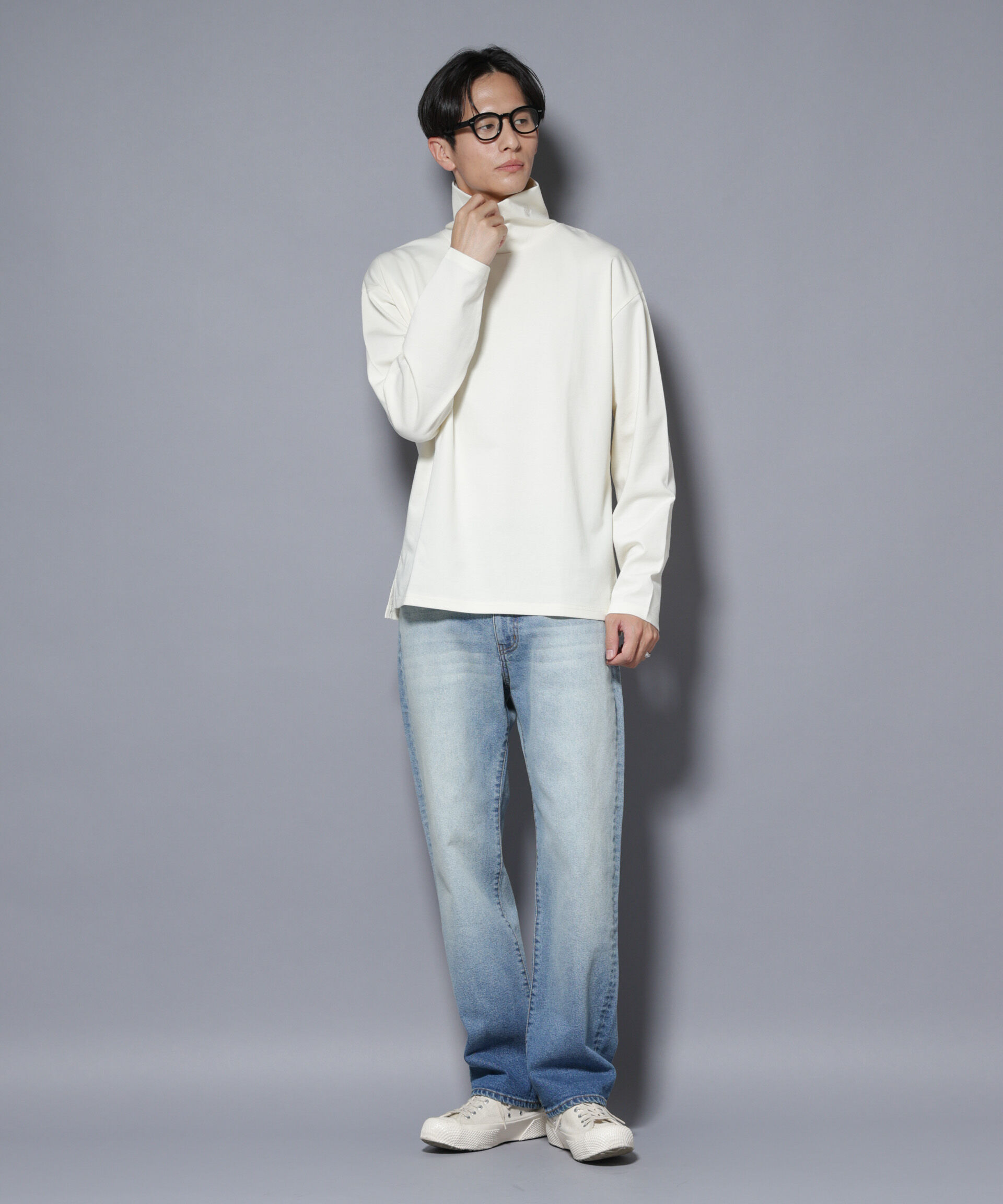 nano･universe「｢NJ/CLUB｣ ポンチタートルネック」|Tシャツ・カットソー|