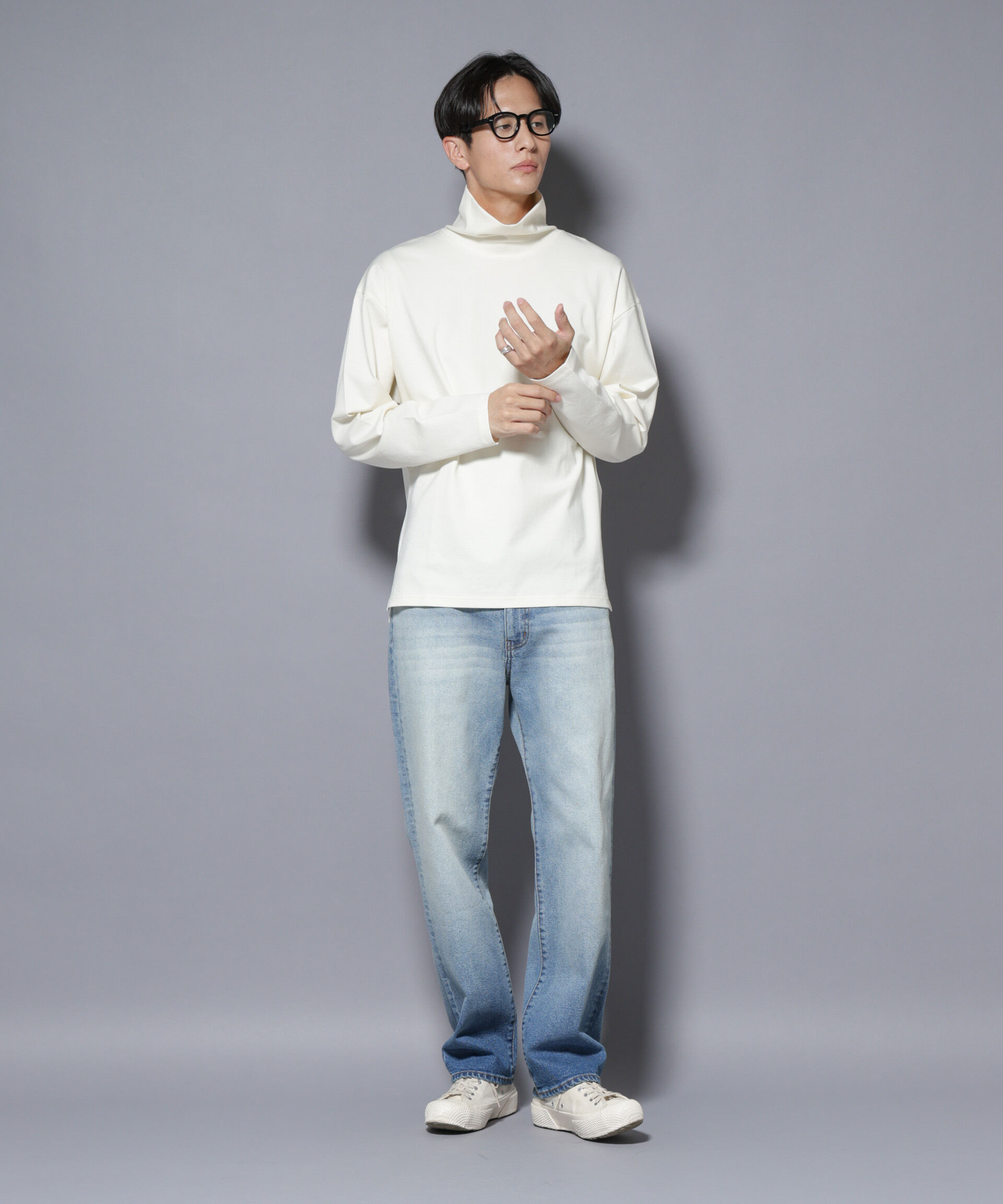 nano･universe「｢NJ/CLUB｣ ポンチタートルネック」|Tシャツ・カットソー|