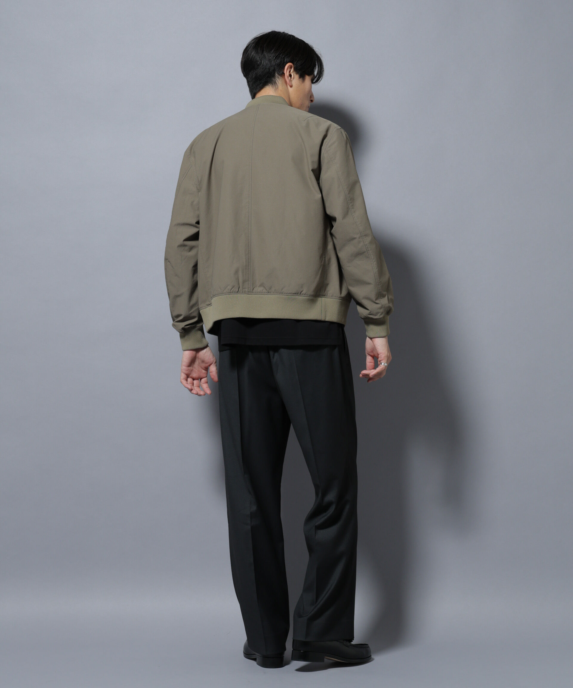 nano･universe「「N BASIC」TEXBRID(R)ツイルMA-1/撥水(セットアップ可)」|ブルゾン・スタジャン|