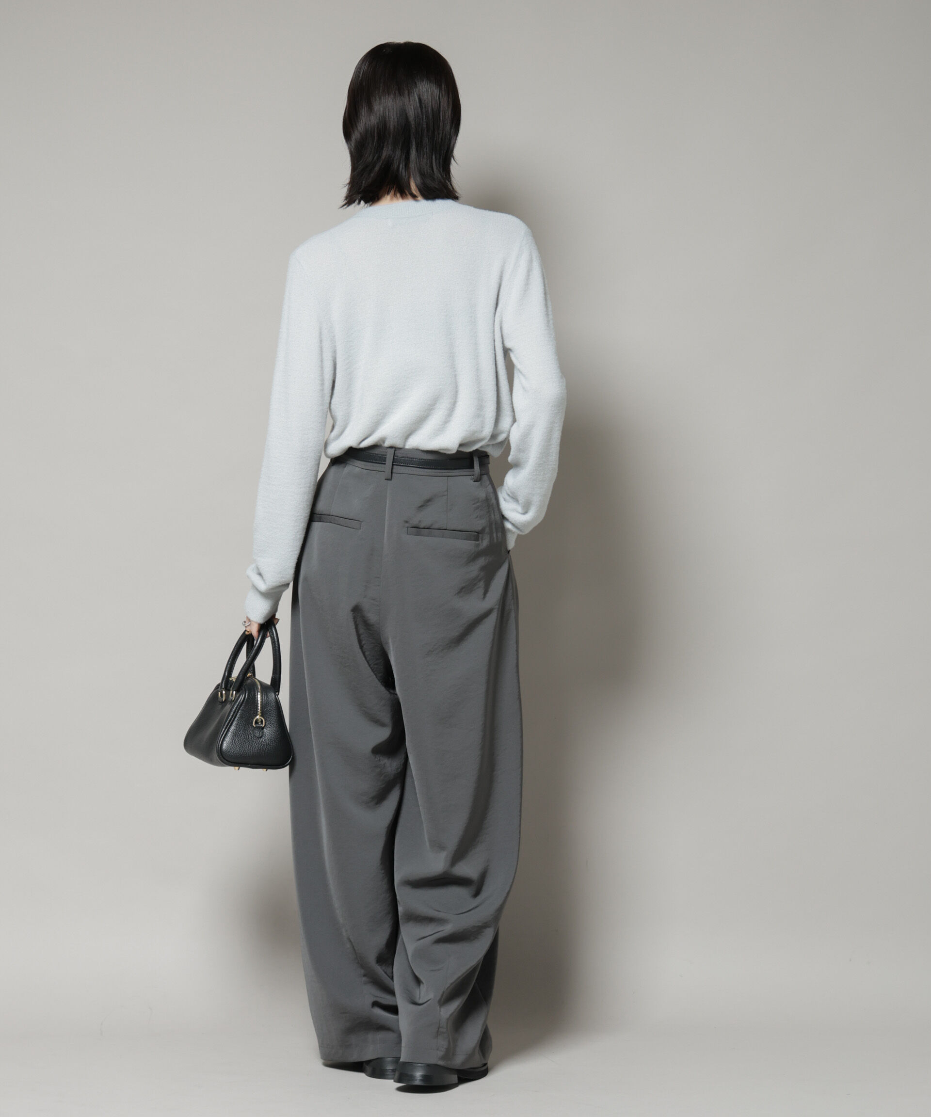 nano･universe「ミニラメシャギークルーネックカーディガン」|ニット・セーター|