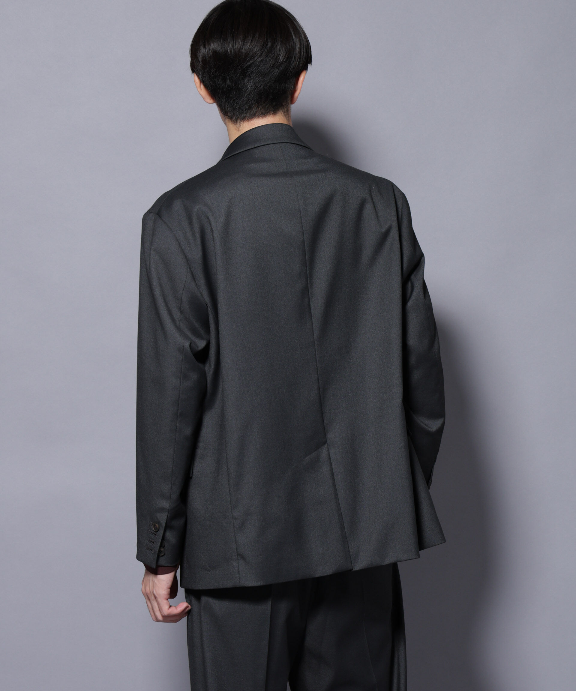 nano･universe「DELEGANTEｴｱﾘｰｻｷｿﾆｰ ｸﾞﾘｯﾀｰｽﾄﾗｲﾌﾟﾃｰﾗｰﾄﾞｼﾞｬ」|テーラードジャケット|