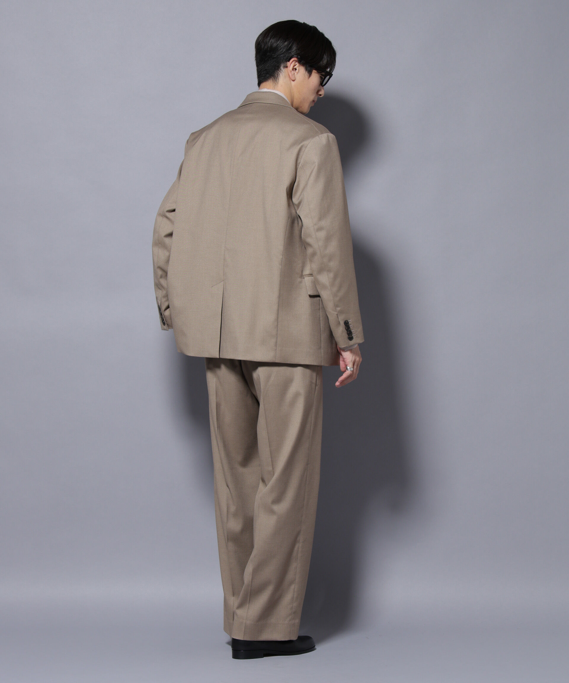 nano･universe「DELEGANTEｴｱﾘｰｻｷｿﾆｰ ｸﾞﾘｯﾀｰｽﾄﾗｲﾌﾟﾃｰﾗｰﾄﾞｼﾞｬ」|テーラードジャケット|