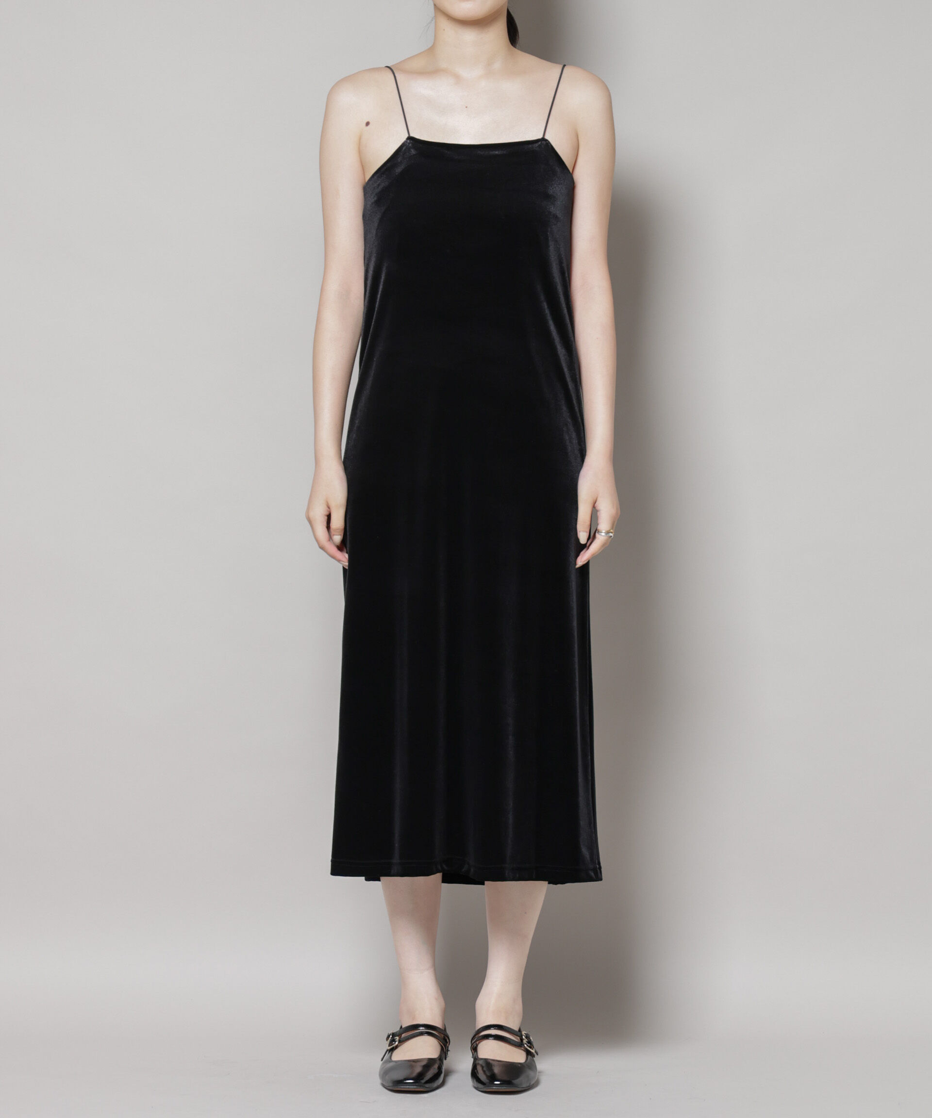 nano･universe「kaene/フロッキーベロア2wayドレス」|ワンピース|