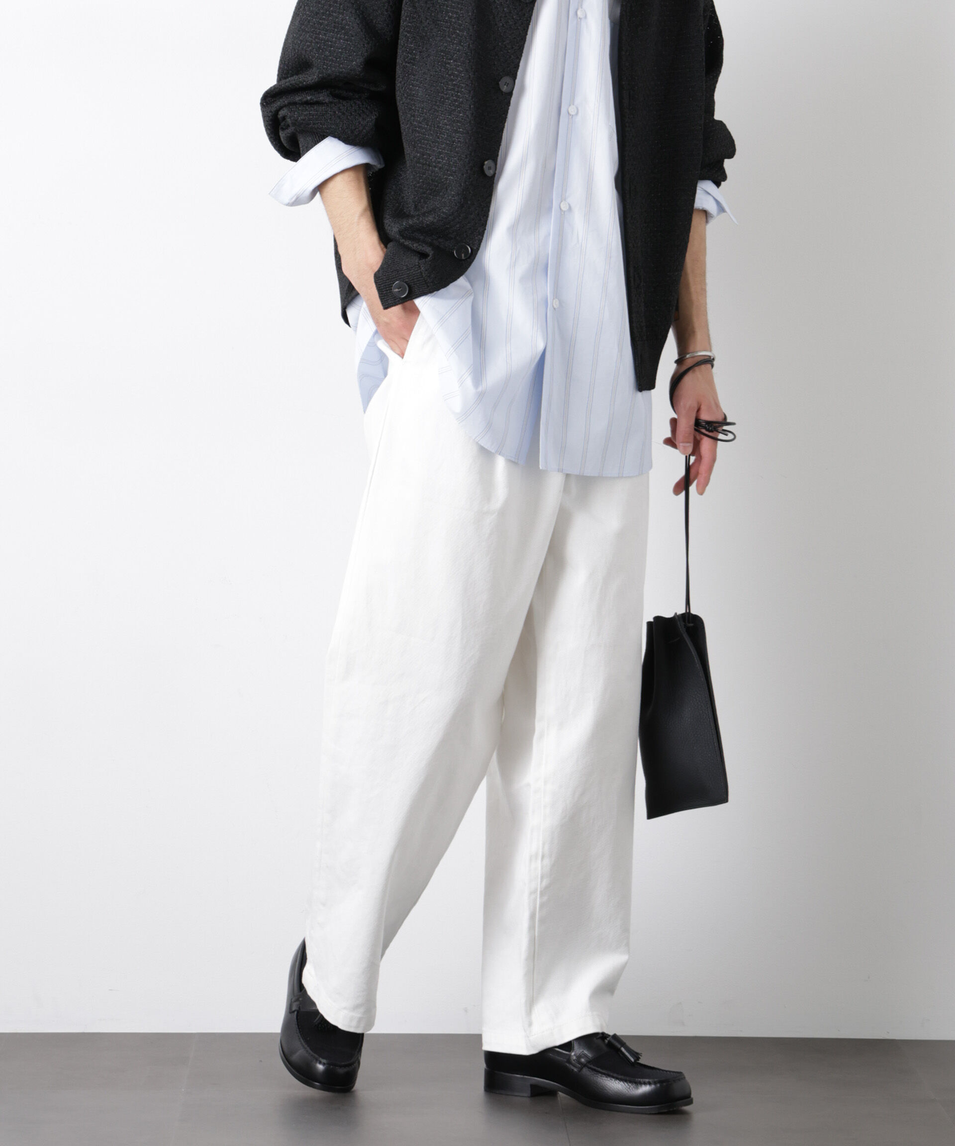 nano･universe「｢OtoNANO｣大人のワイドデニムパンツ」|チノ|