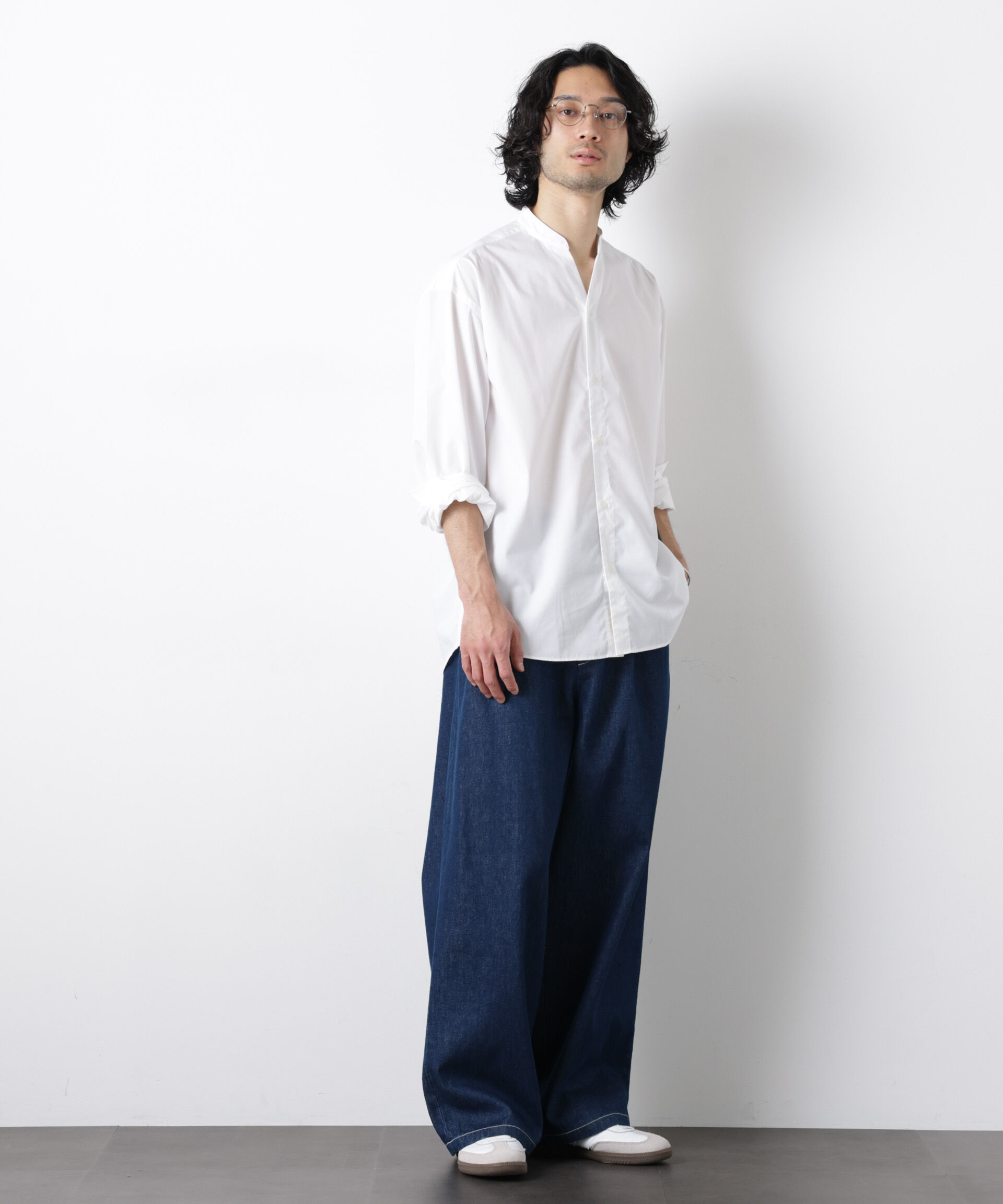 nano･universe「｢OtoNANO｣大人のワイドデニムパンツ」|チノ|