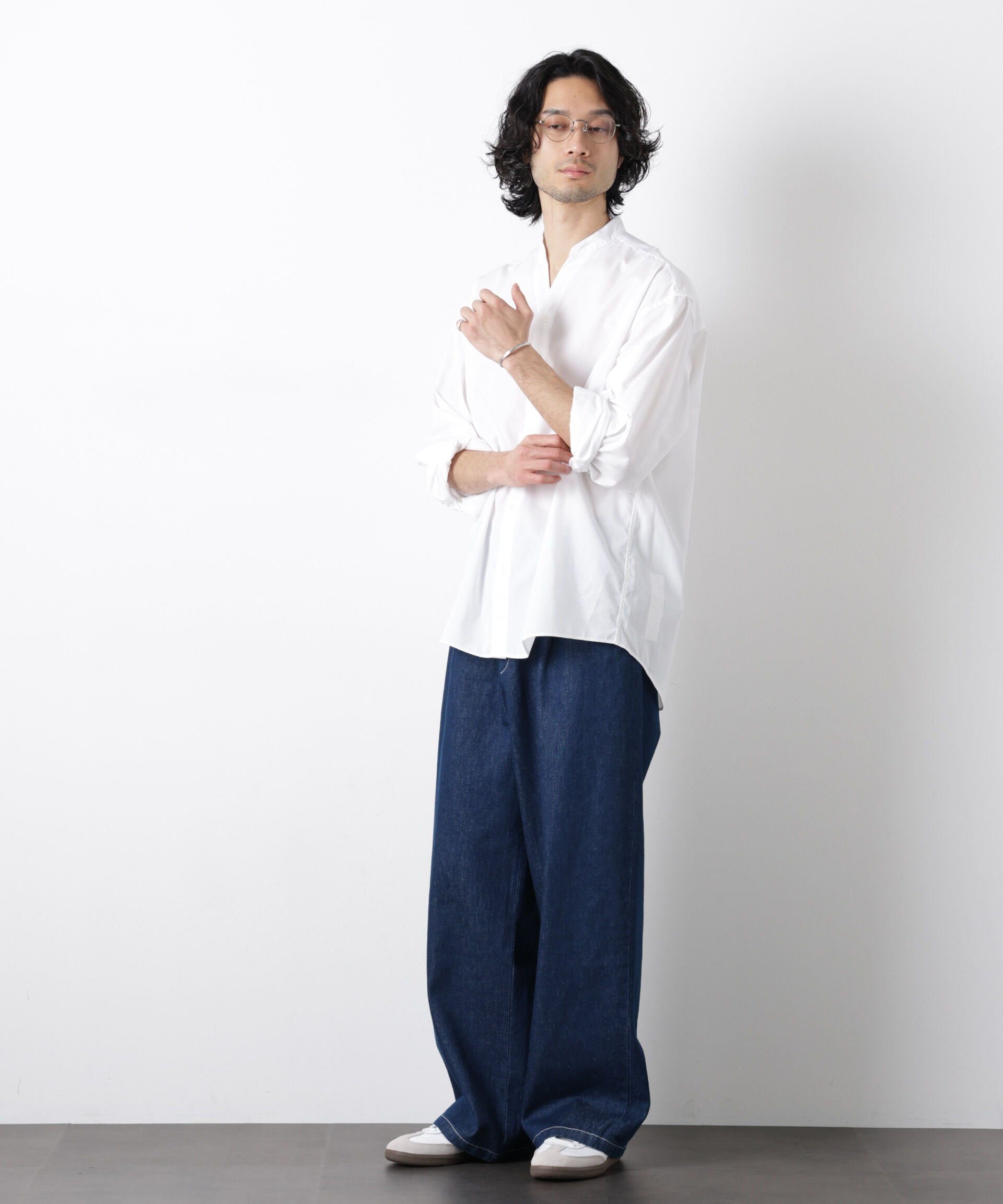 nano･universe「｢OtoNANO｣大人のワイドデニムパンツ」|チノ|