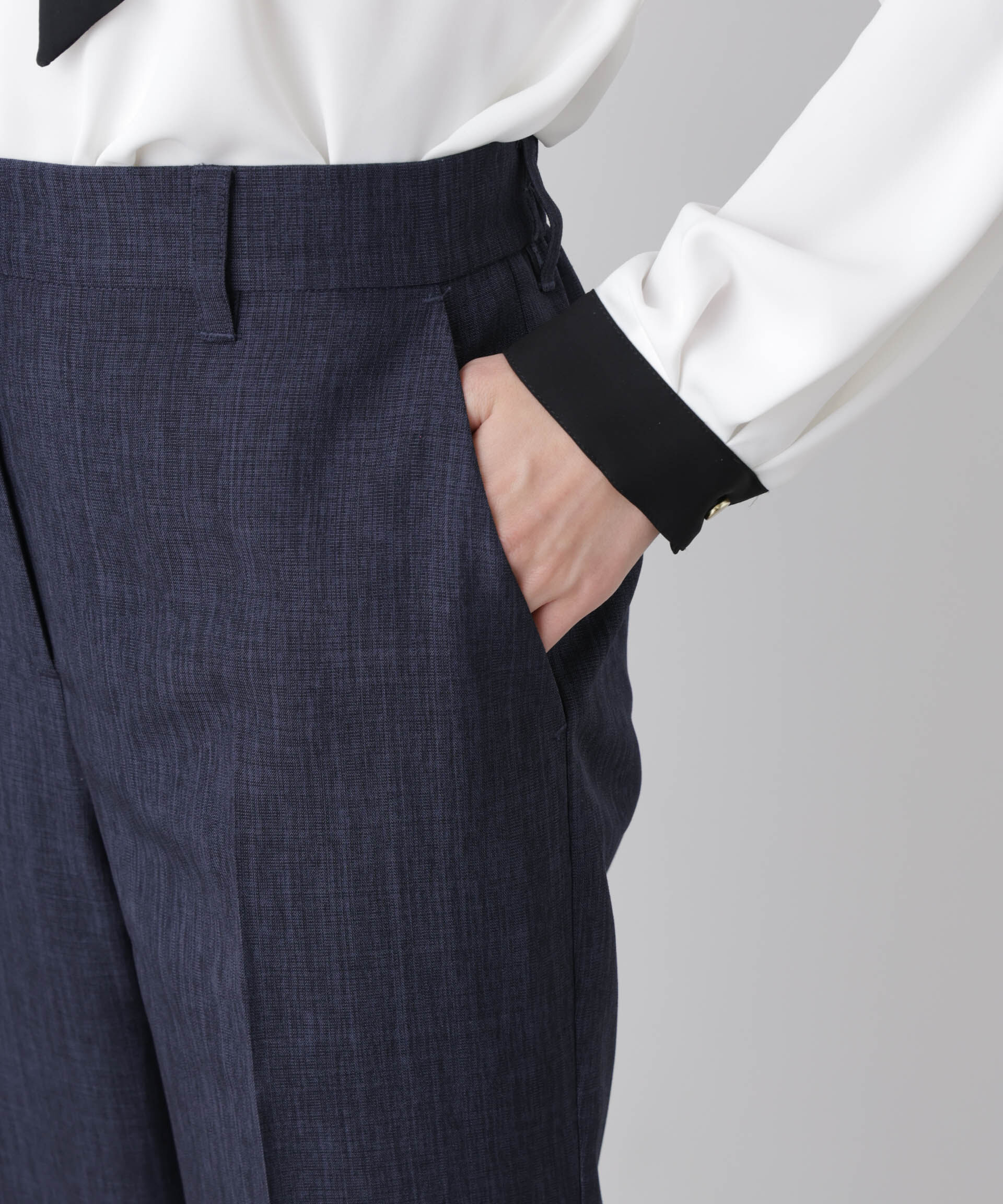 nano･universe「多機能センタープレスパンツ(セットアップ可)」|チノ|