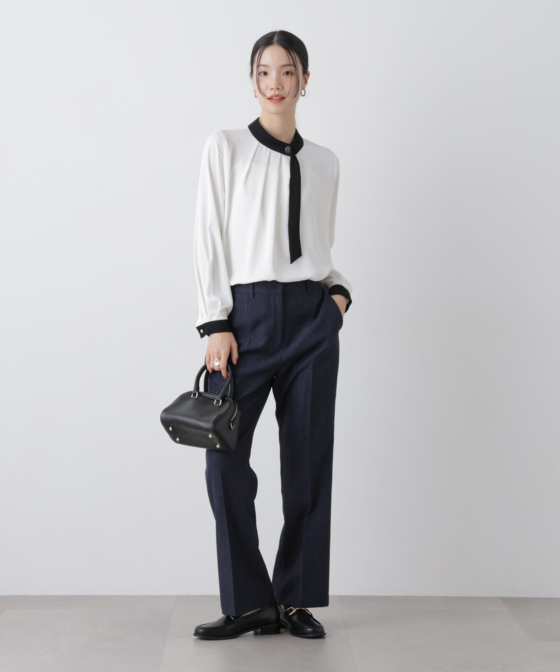 nano･universe「多機能センタープレスパンツ(セットアップ可)」|チノ|