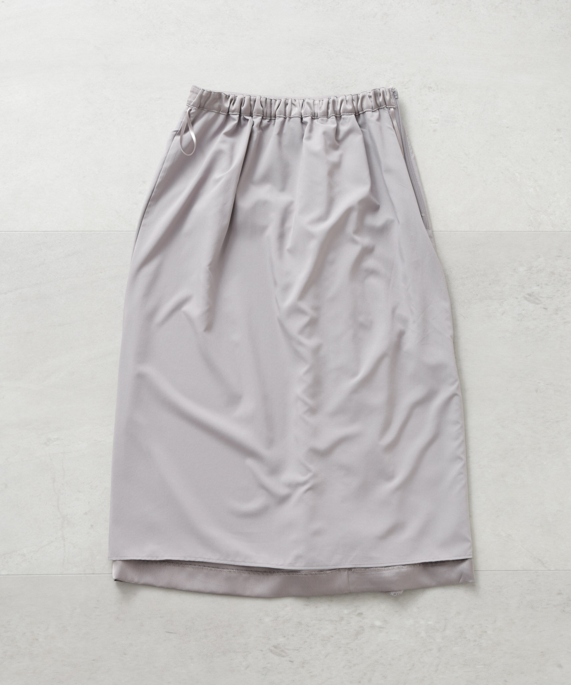 nano･universe「スクエアヘム刺繍レース切り替えスカート」|スカート|