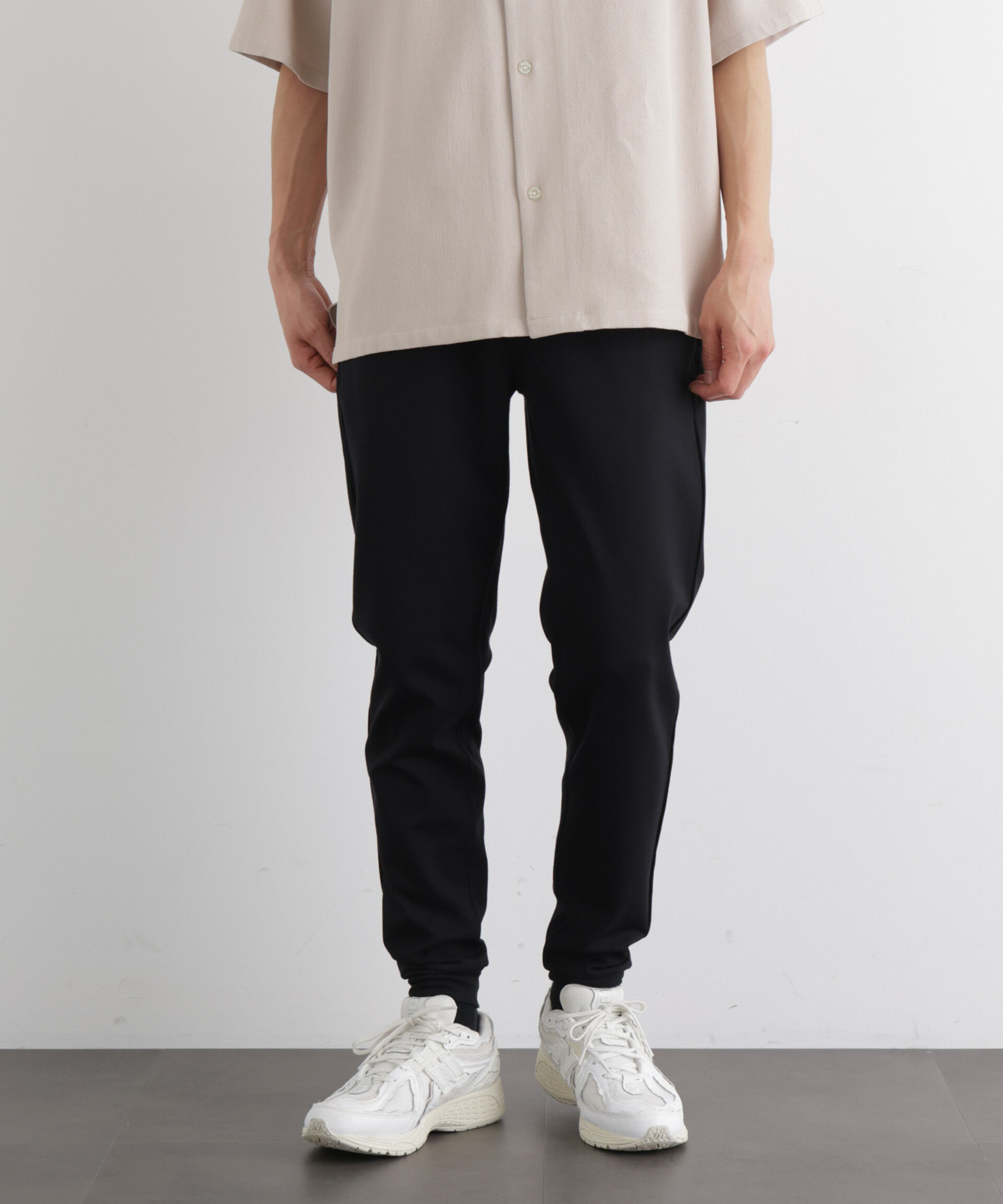 nano･universe「「Meaningful Continuity」coveross(R) レーヨンジャージージョガーパンツ」|チノ|