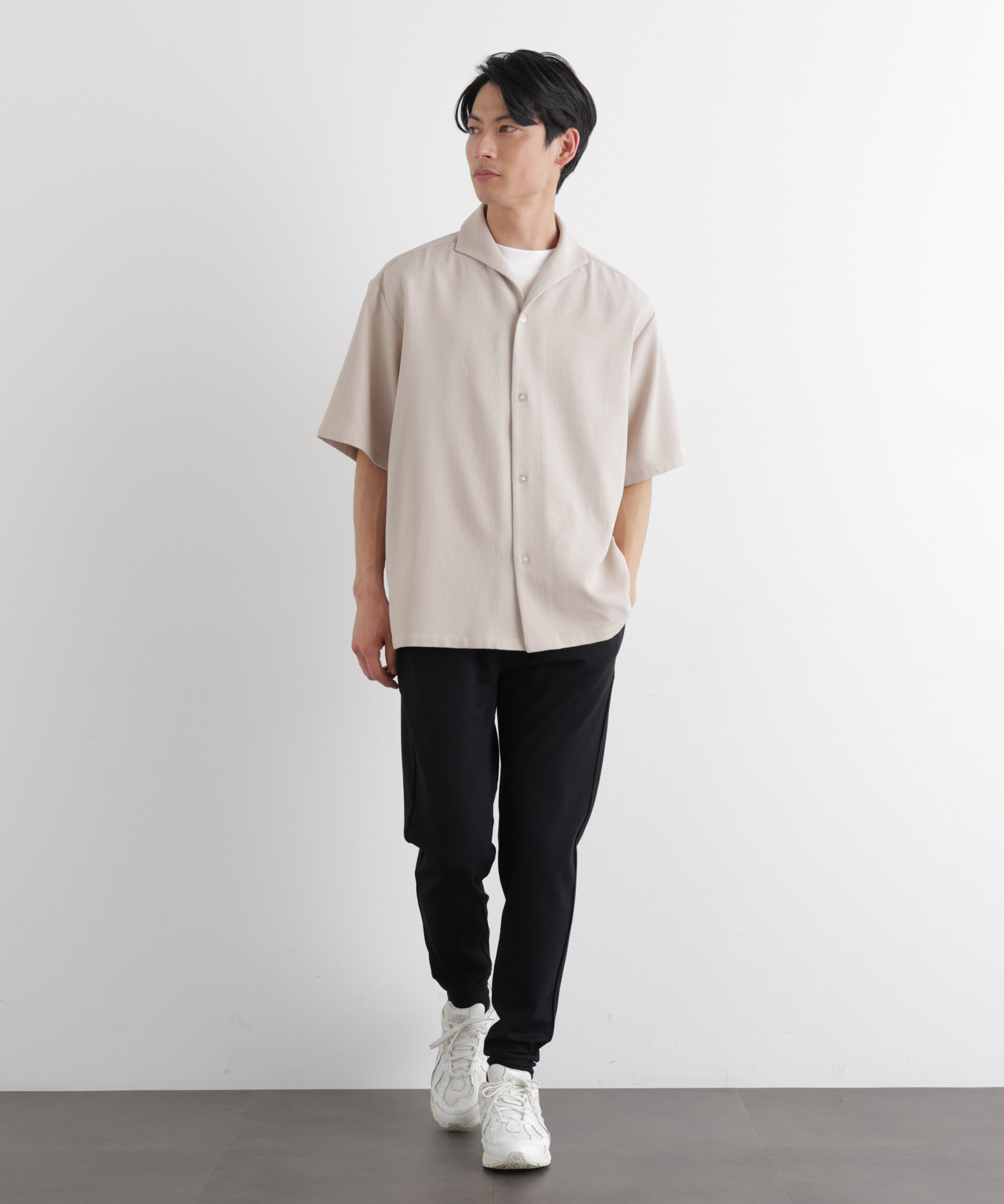 nano･universe「「Meaningful Continuity」coveross(R) レーヨンジャージージョガーパンツ」|チノ|