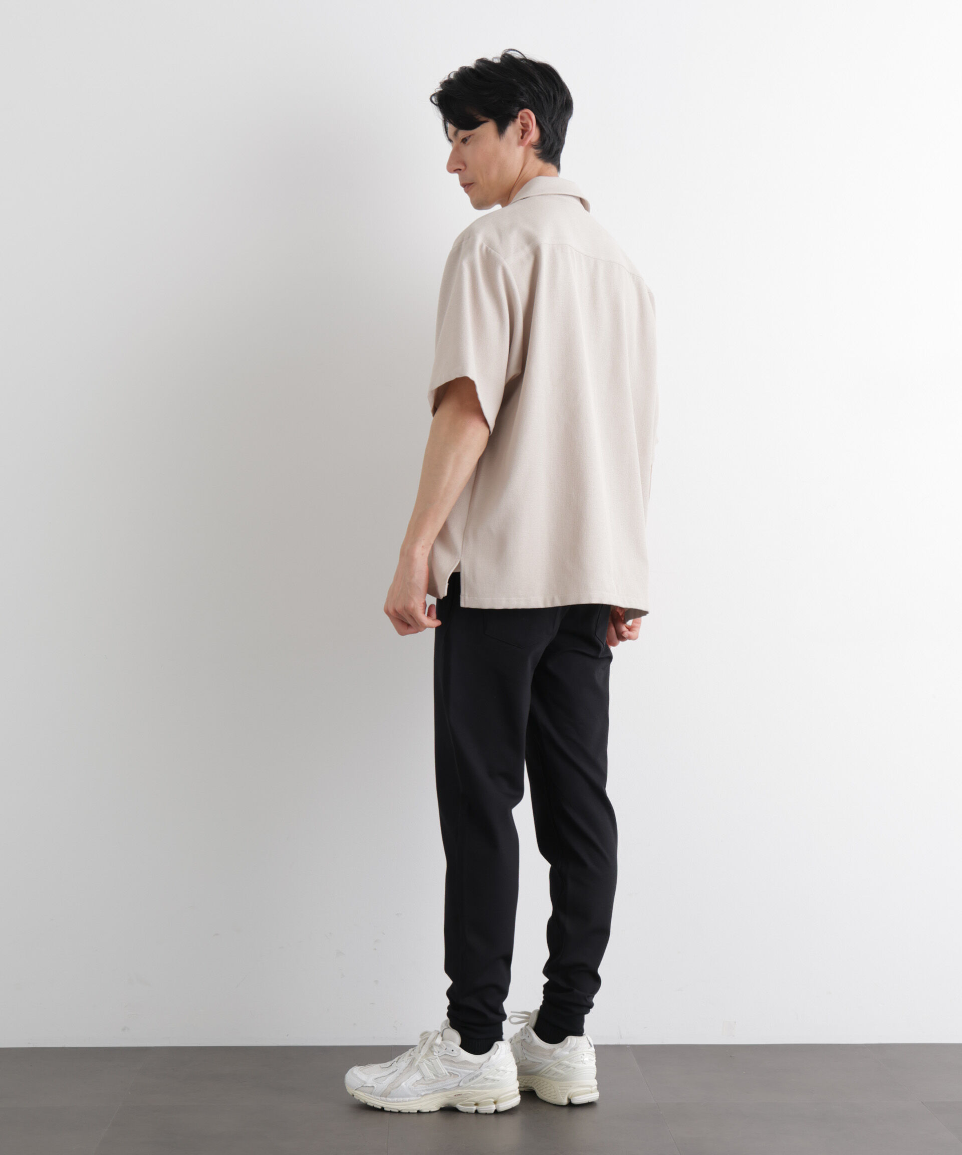 nano･universe「「Meaningful Continuity」coveross(R) レーヨンジャージージョガーパンツ」|チノ|