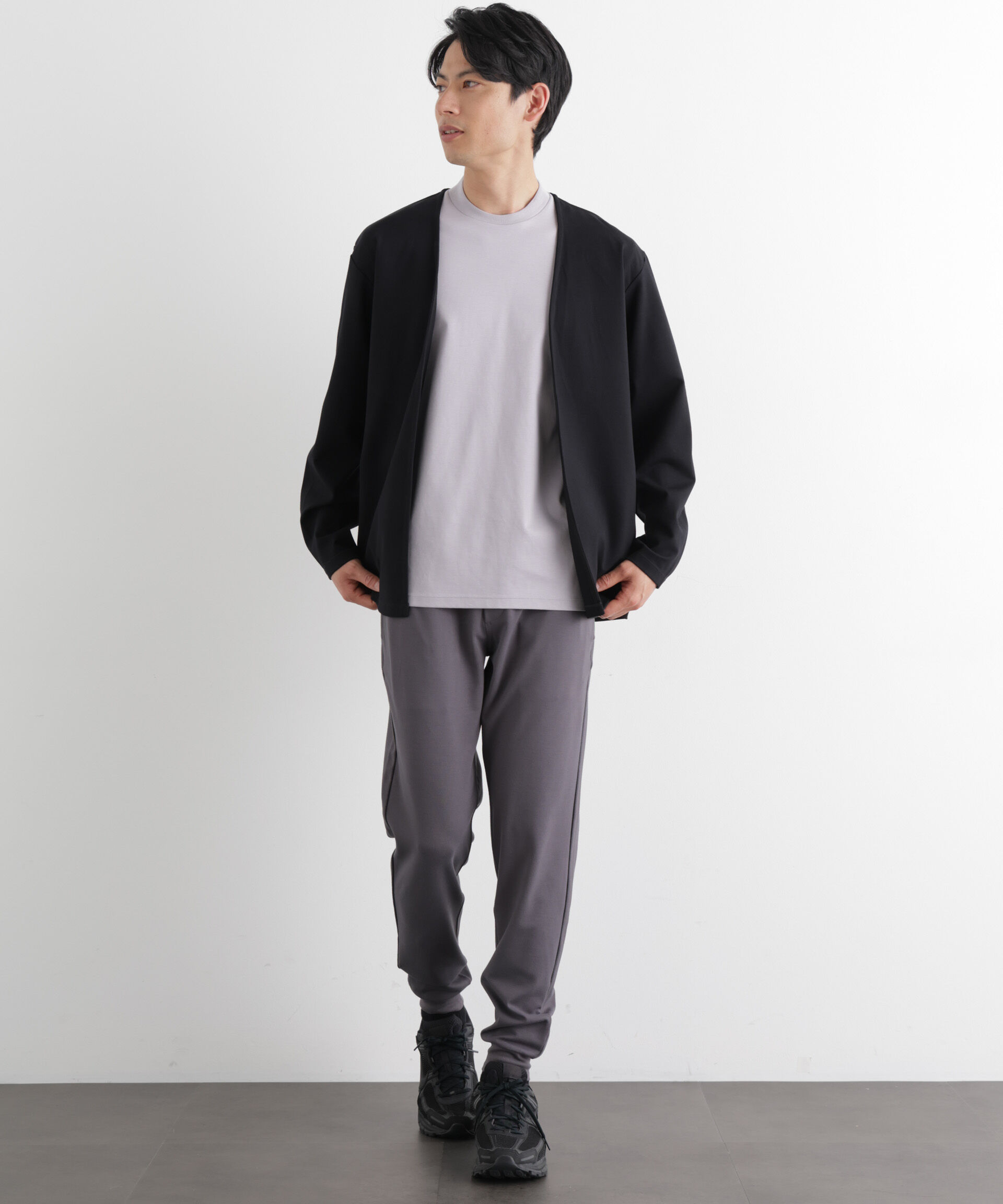 nano･universe「「Meaningful Continuity」coveross(R) レーヨンジャージージョガーパンツ」|チノ|