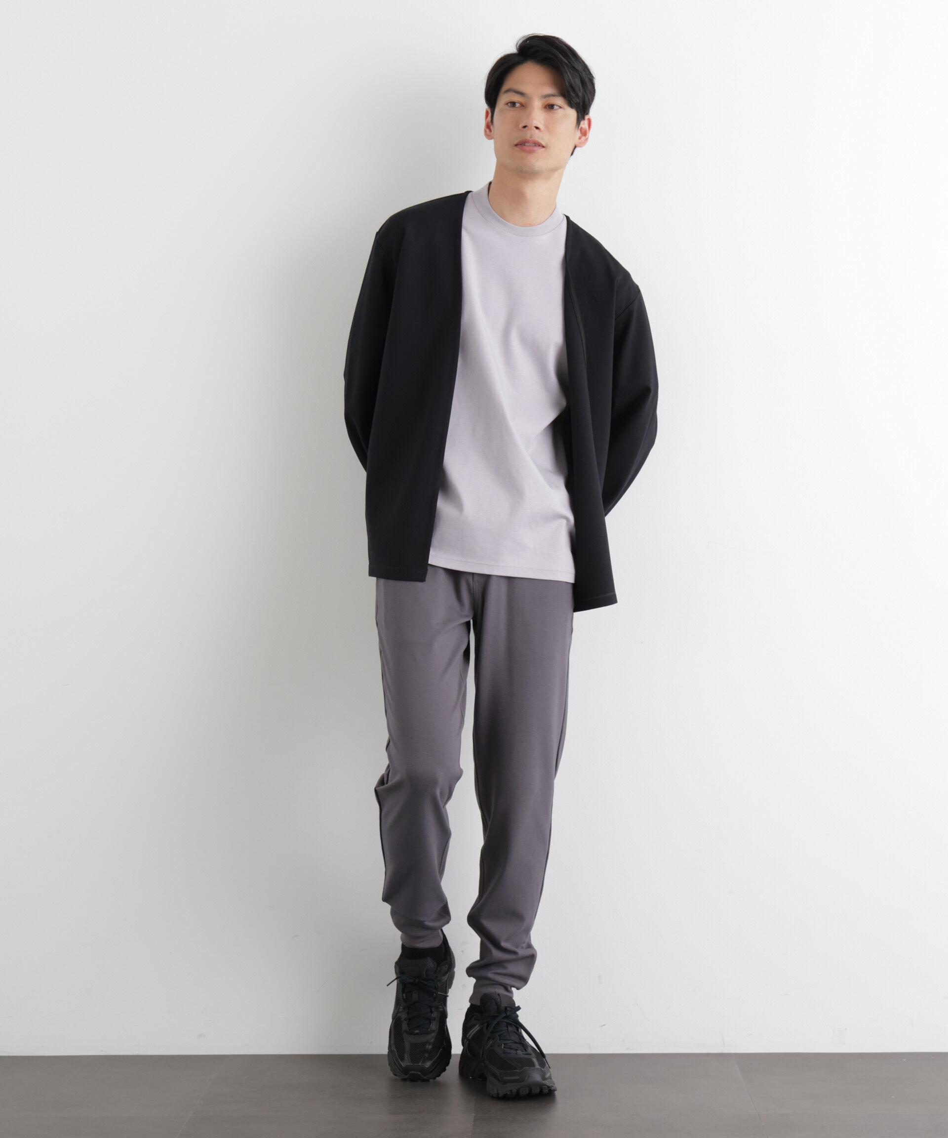 nano･universe「「Meaningful Continuity」coveross(R) レーヨンジャージージョガーパンツ」|チノ|