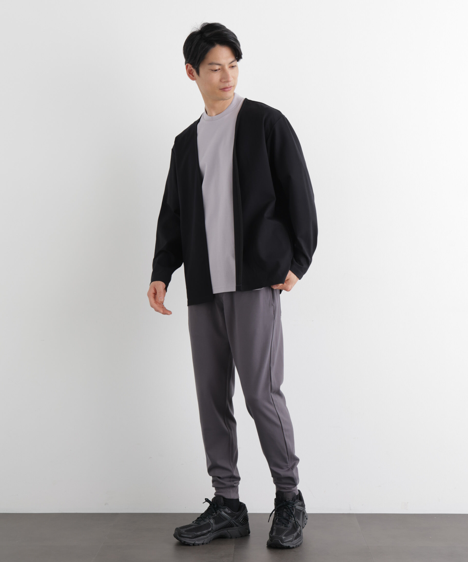 nano･universe「「Meaningful Continuity」coveross(R) レーヨンジャージージョガーパンツ」|チノ|